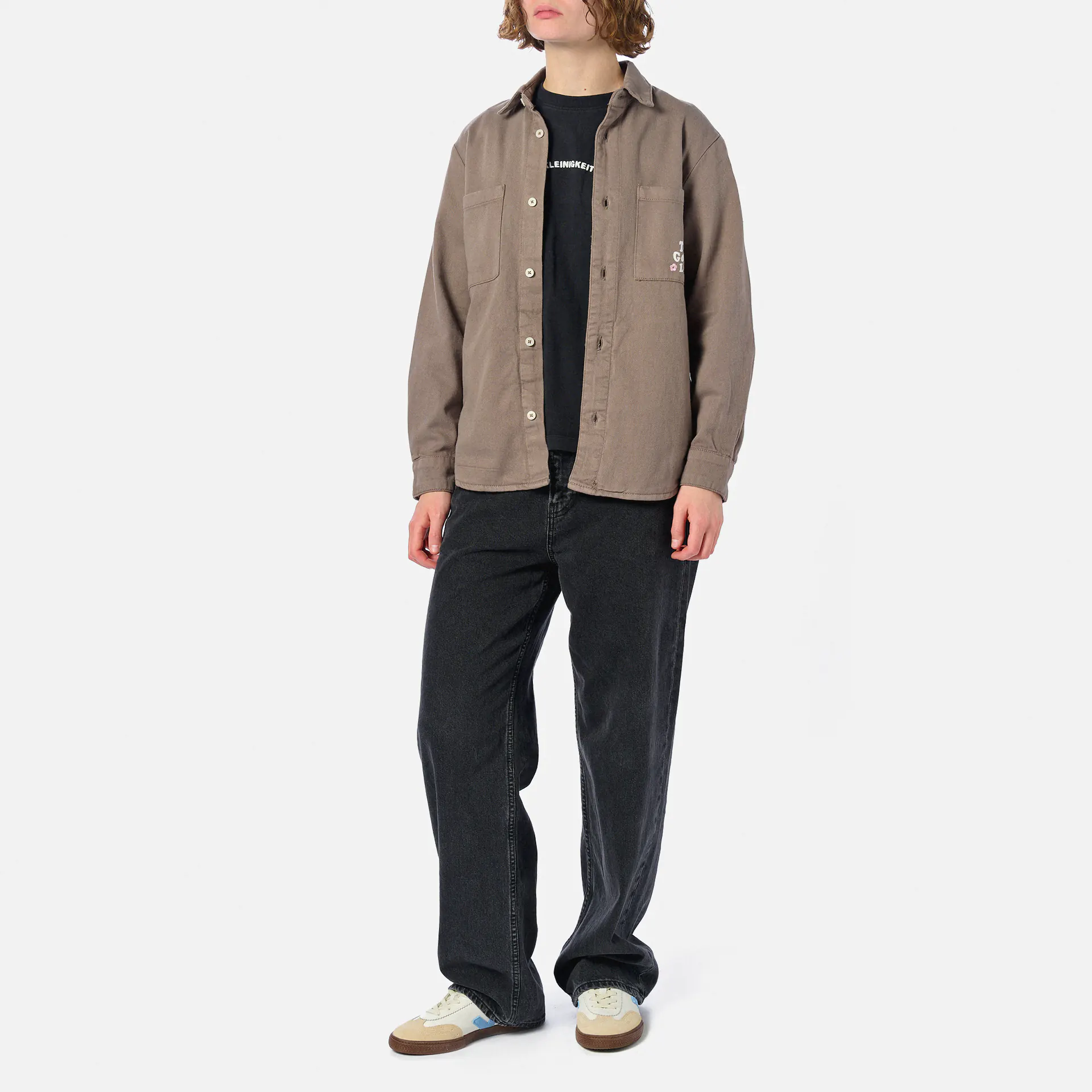 Kleinigkeit Görls Denim Moore Life Overshirt Smoky Beige