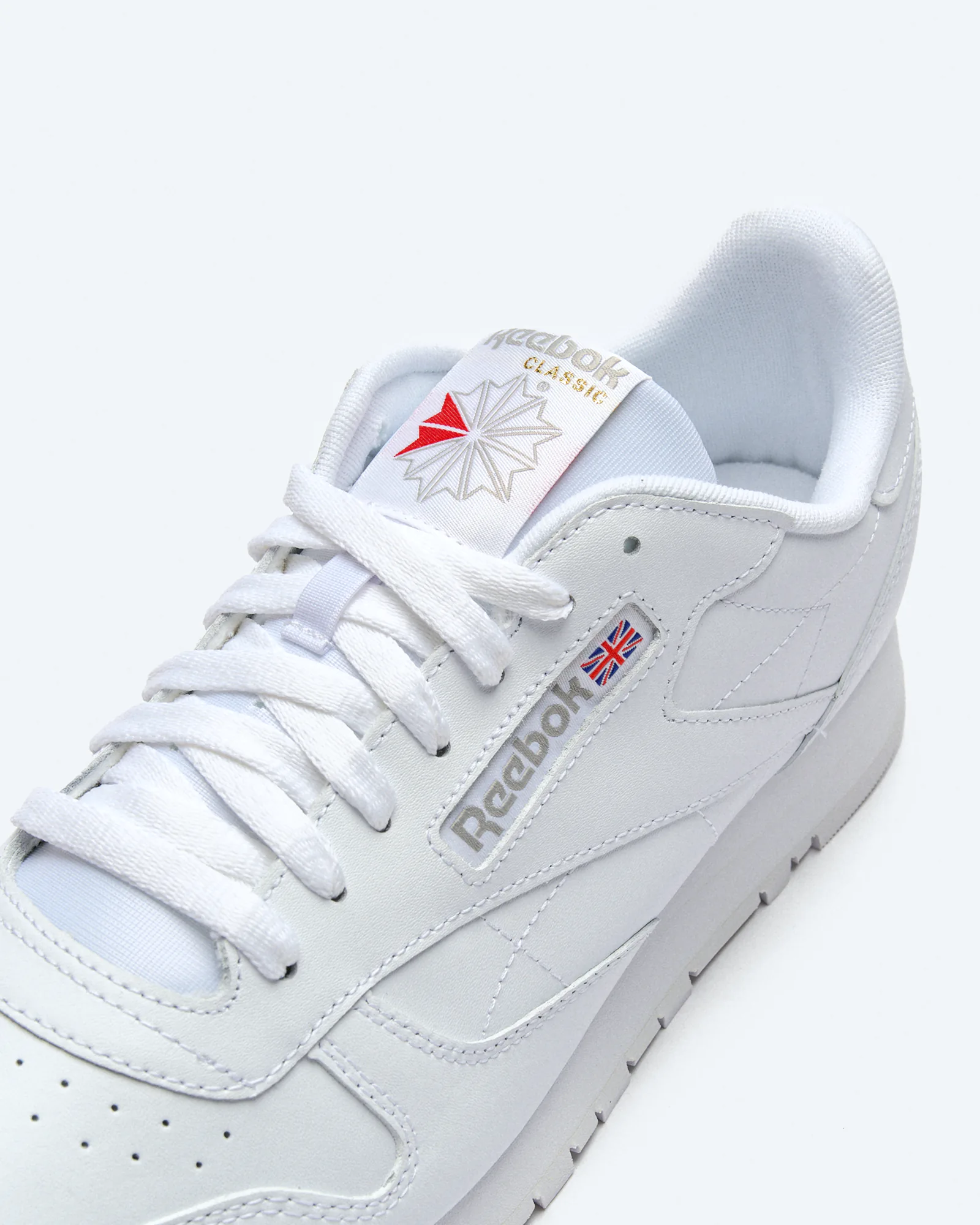 Reebok Classics Leather Sneaker Footwear White/Footwear White/Pure Grey Reebok Classics Leather Sneaker Footwear White/Footwear White/Pure Grey