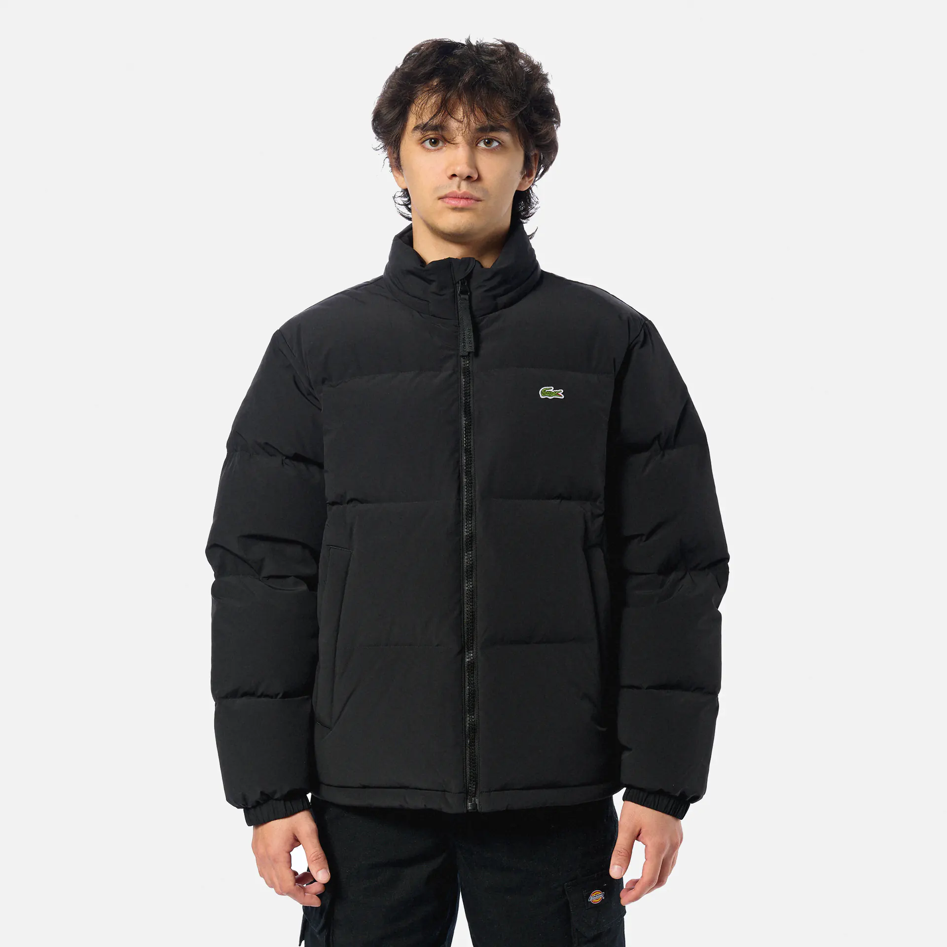 Lacoste Water Repellend Pufferjacket Black