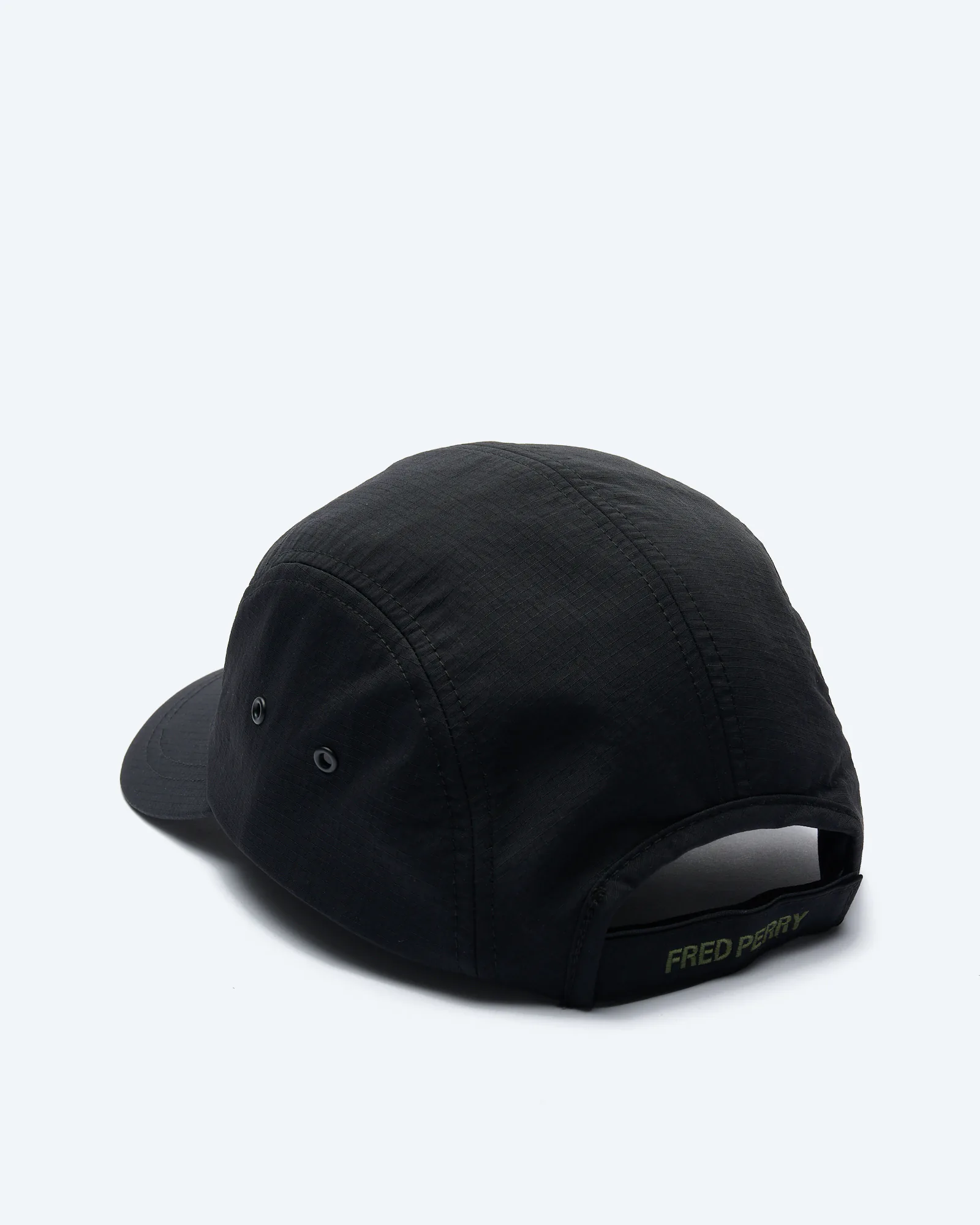 Fred Perry 5 Panel Ripstop Cap Black