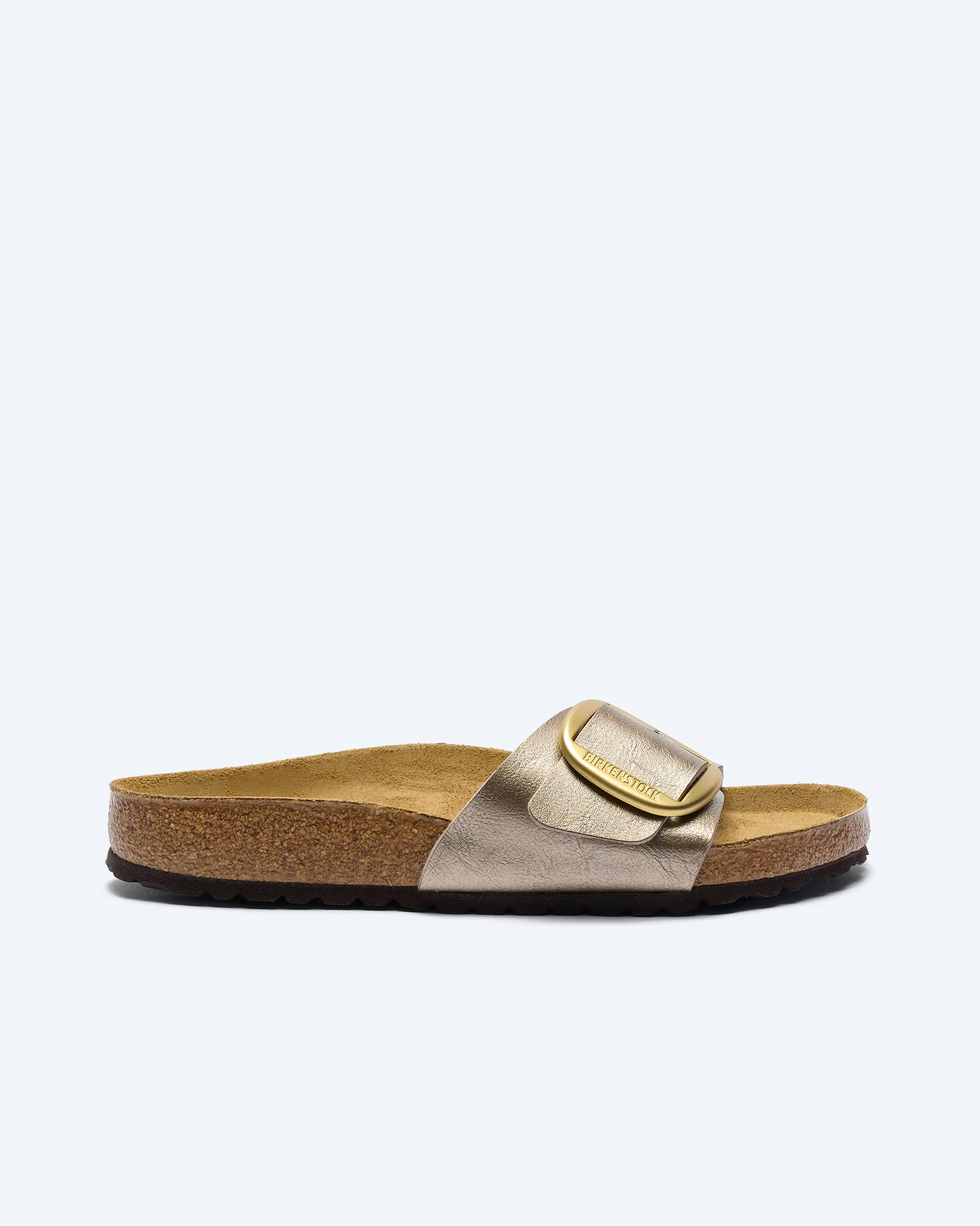 Madrid Big Buckle Birko-Flor Sandals Graceful Taupe