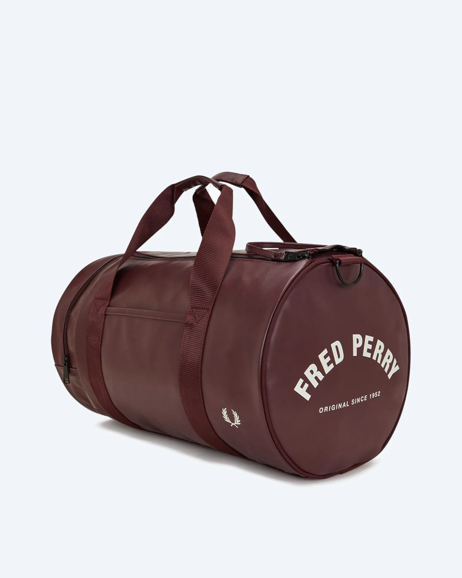 Fred Perry Tonal Classic Barrel Bag Oxblood