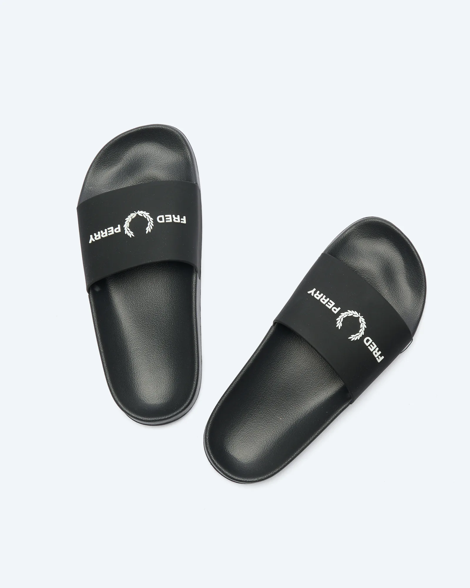 Fred Perry Branded Slides Black