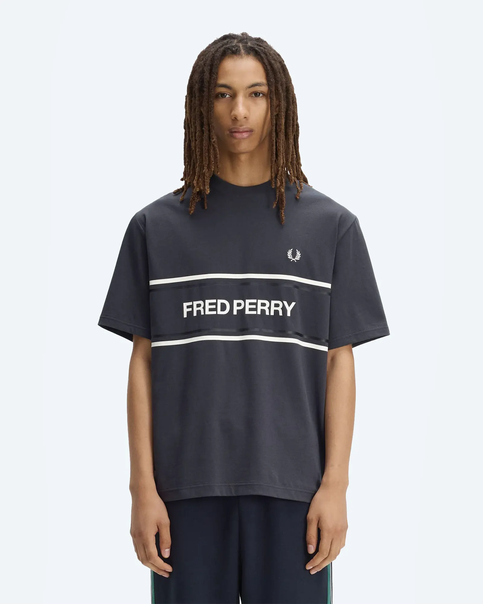 Fred Perry Graphic T-Shirt Anchor Grey
