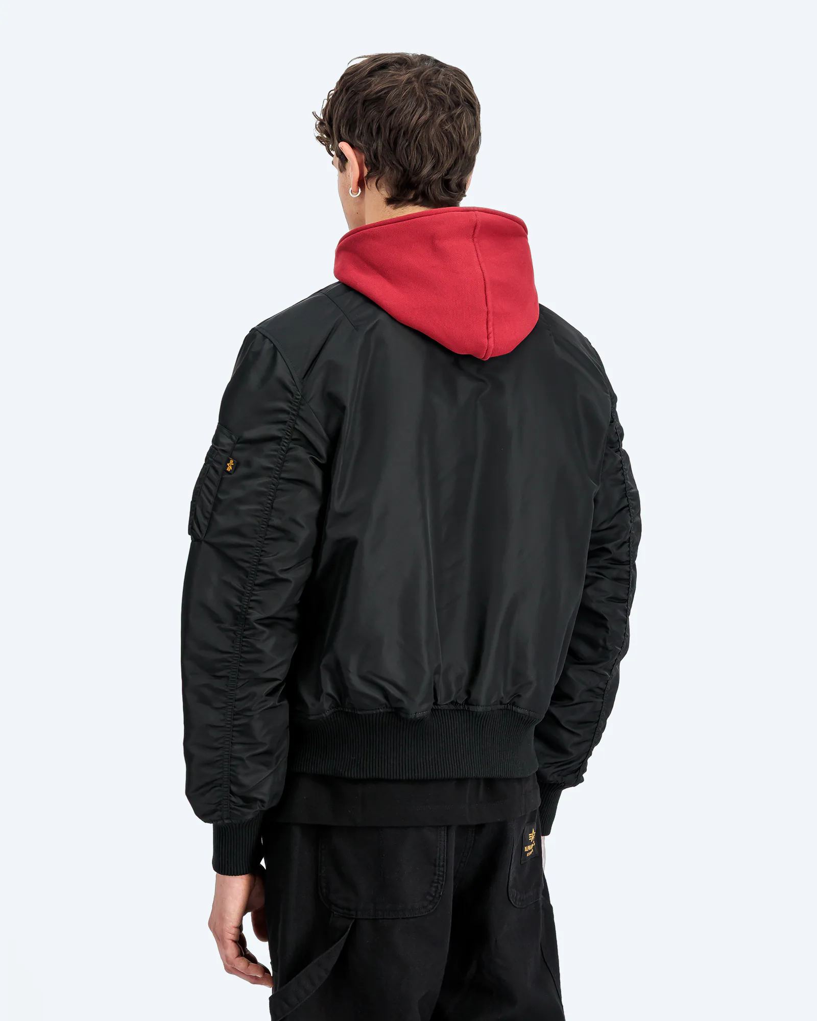 MA-1 D-Tec Sleeve Embroidery Jacket Black/Red