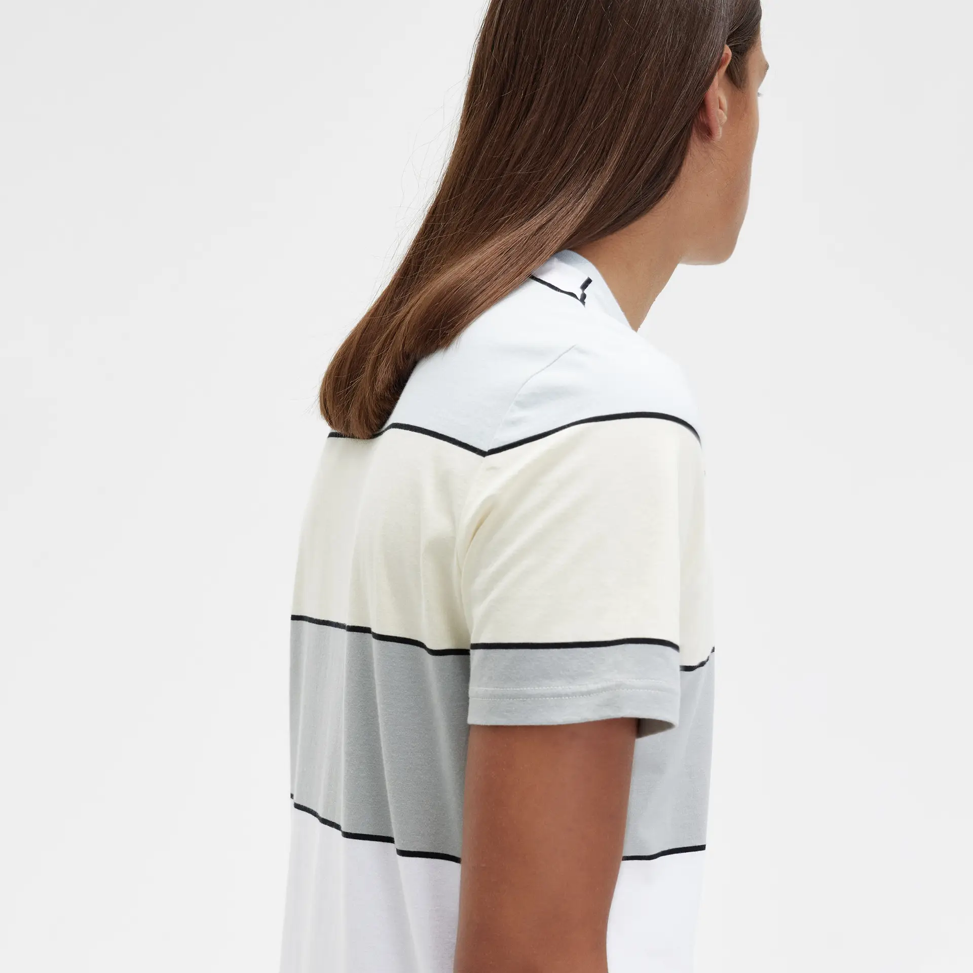 Fred Perry Bold Stripe T-Shirt Ice Cream