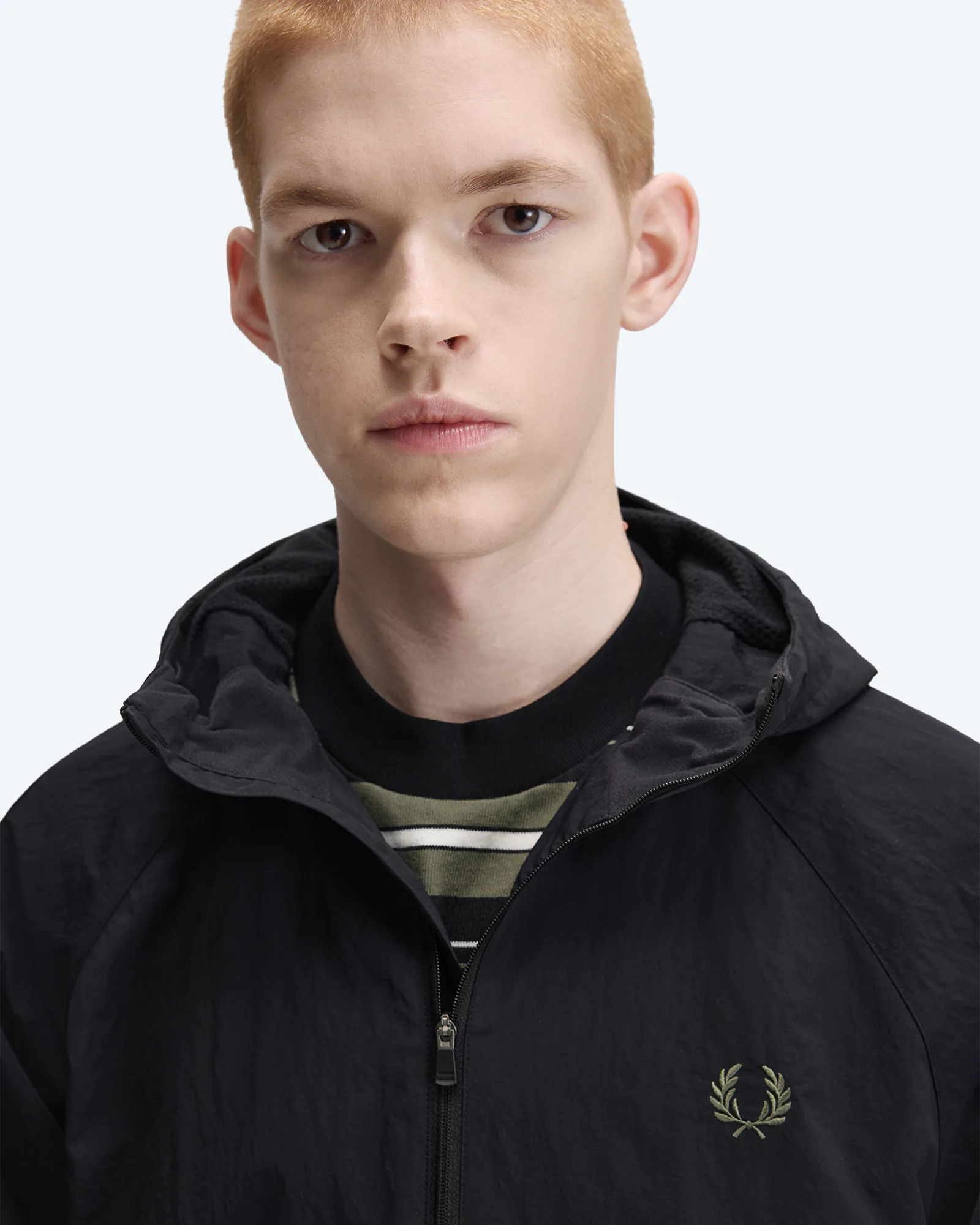 Oversized Hooded Shell Jacket Black