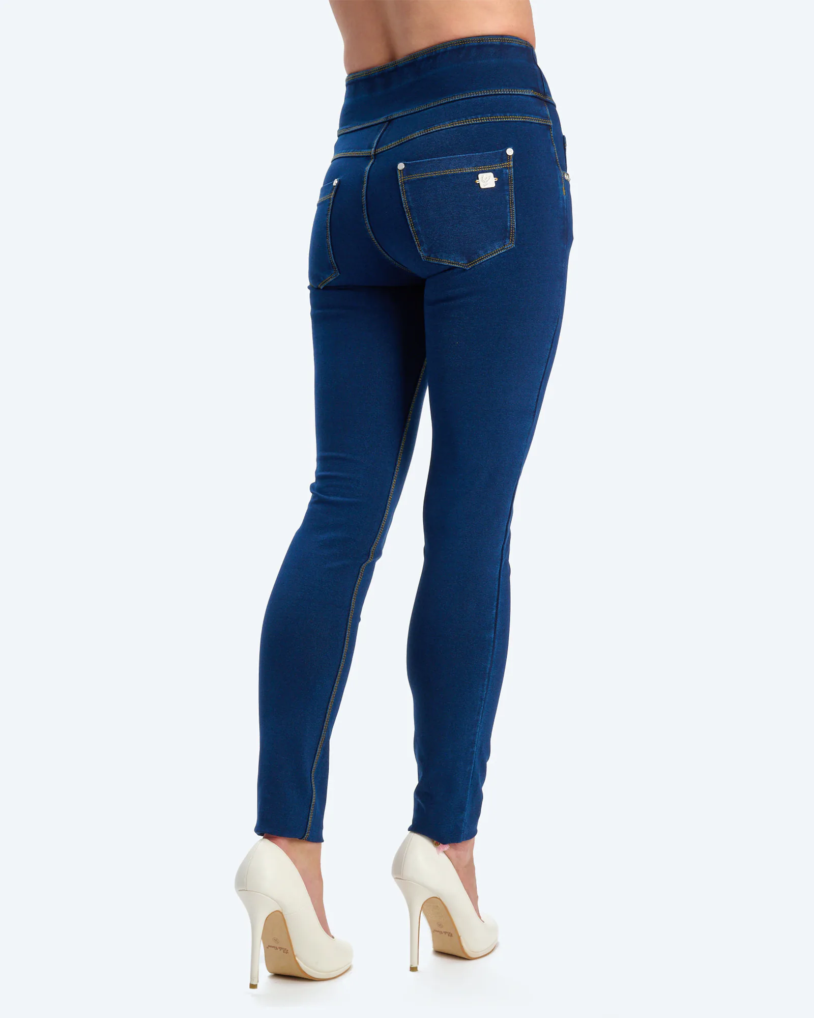 Freddy Skinny N.O.W. Meduim Waist Jeggings Dark Jeans/Yellow Seam Freddy Skinny N.O.W. Meduim Waist Jeggings Dark Jeans/Yellow Seam