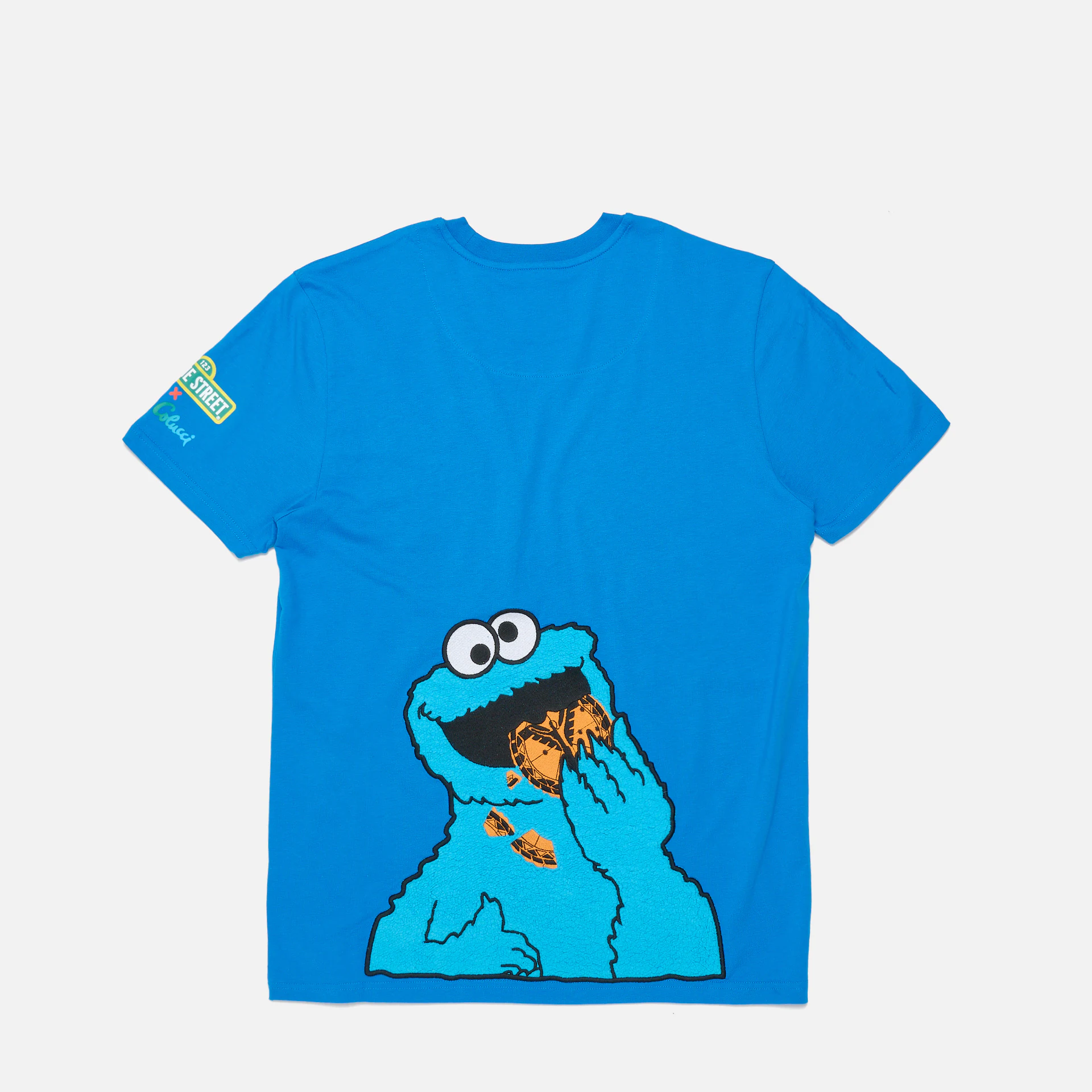 Carlo Colucci Sesame Street Cookie Monster T-Shirt Blue