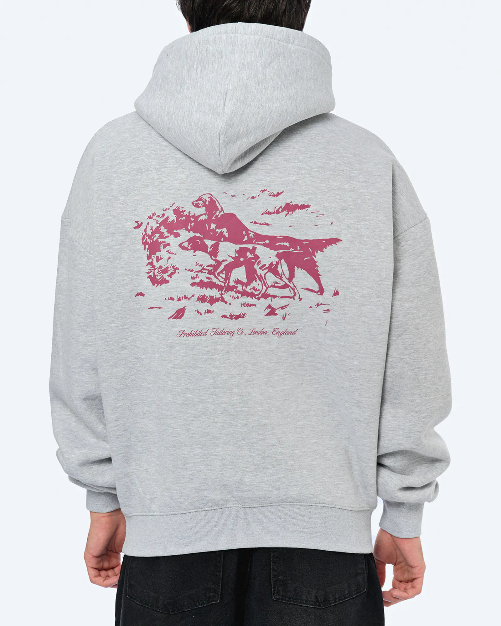 Prohibited Drift Hunt Hoodie Grey Melange Prohibited Drift Hunt Hoodie Grey Melange