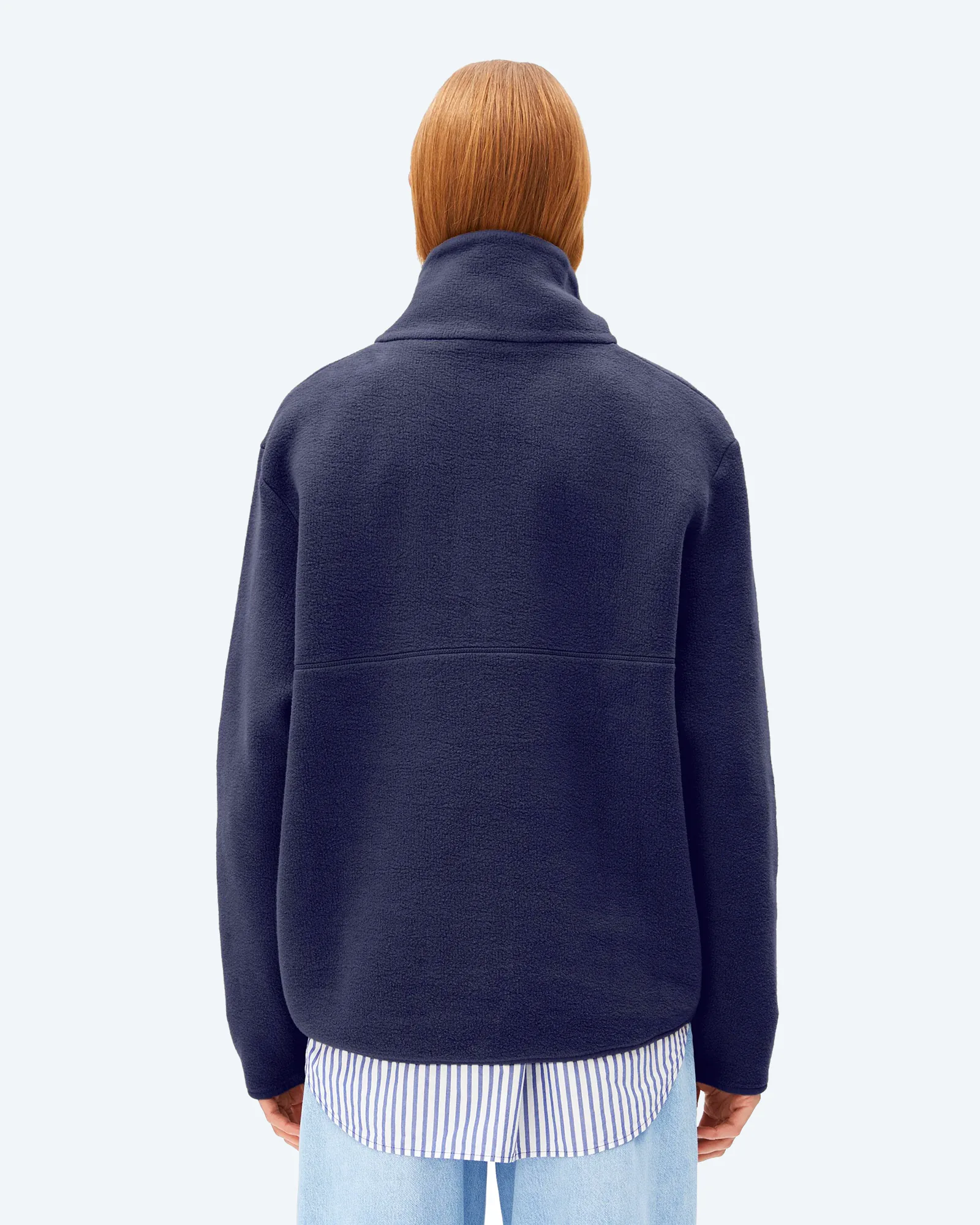 ARMEDANGELS HAARLEENAA COTTON FLEECE Sweatshirt Tinted Navy