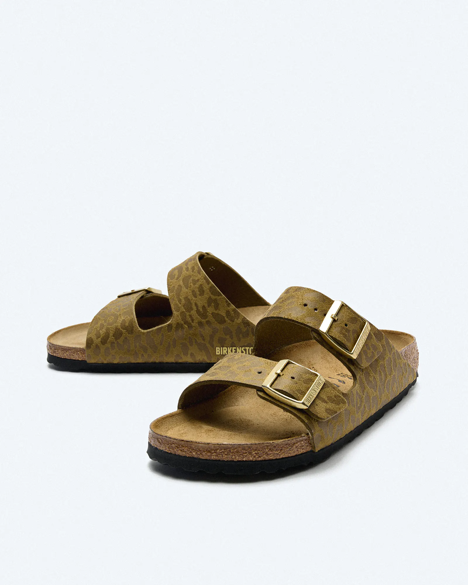 Birkenstock Arizona BS Synthetik (Narrow Fit) Sandals Leo Khaki Birkenstock Arizona BS Synthetik (Narrow Fit) Sandals Leo Khaki