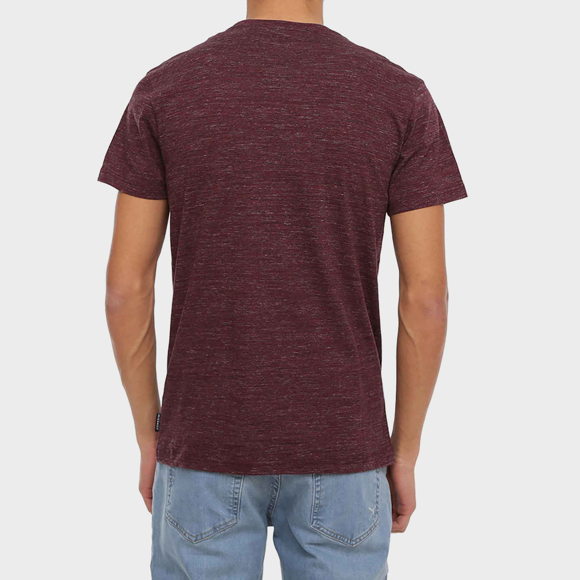 Iriedaily Chamisso Light Embroidered T-Shirt Maroon Melange