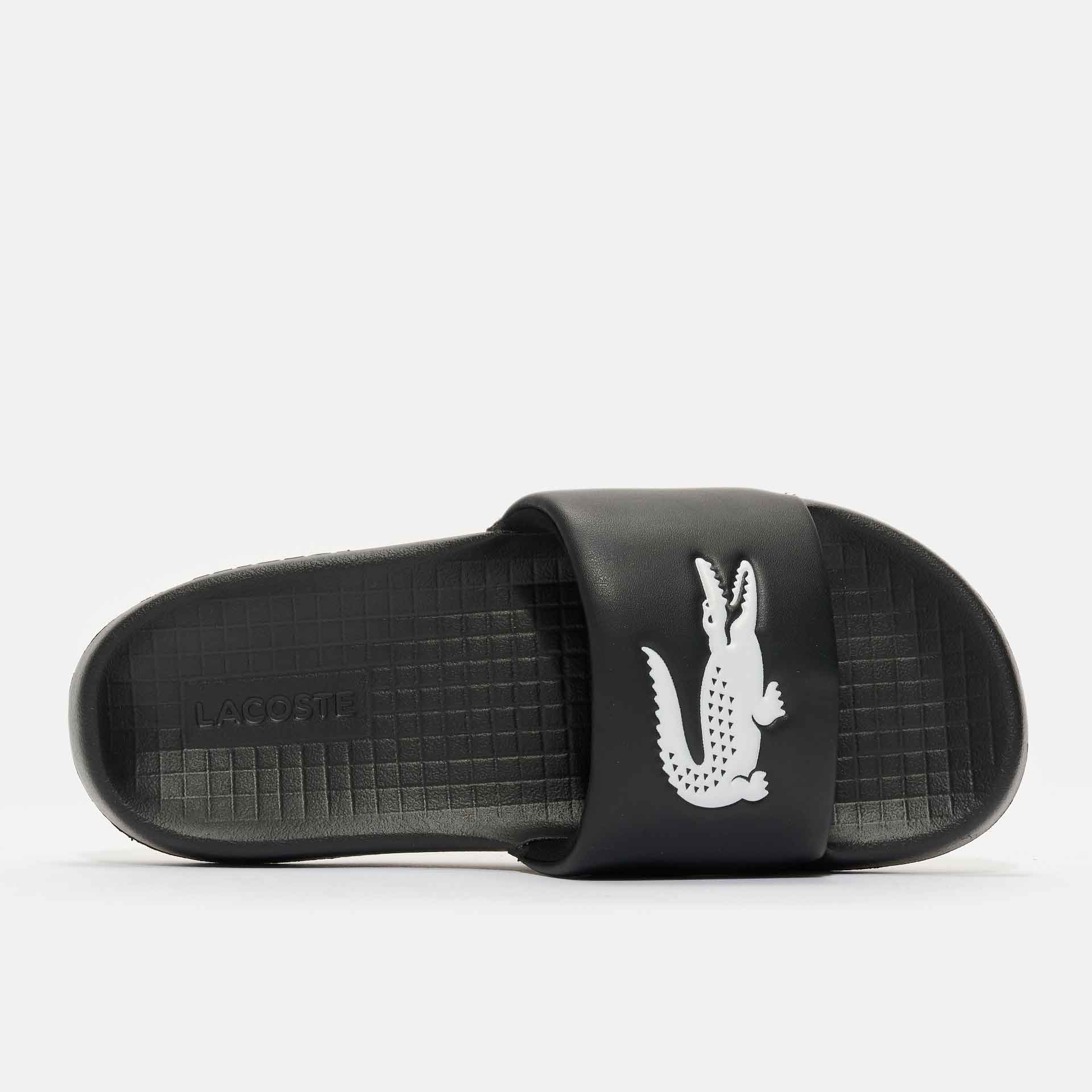 Lacoste Croco 1.0 Slides Black/White