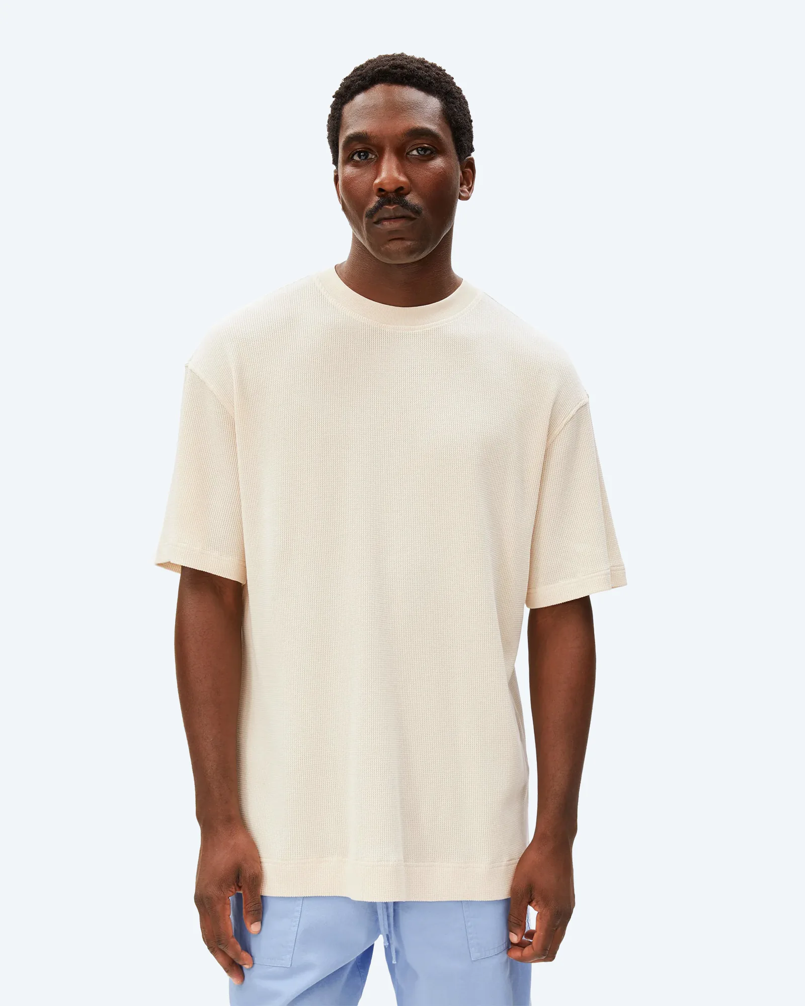 ARMEDANGELS MAARKOS Waffle T-Shirt Pure