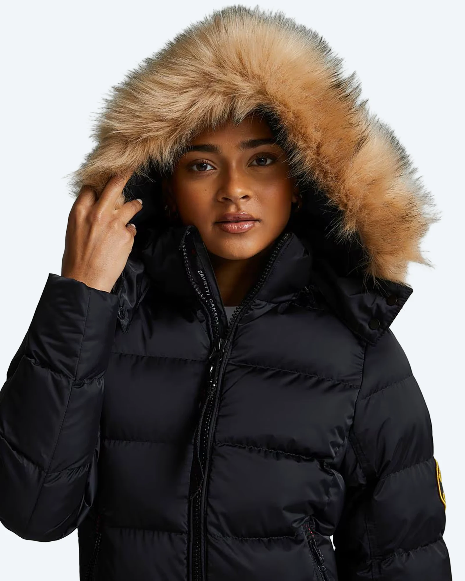 Zavetti Canada Virna Slimline Puffer Jacket Black
