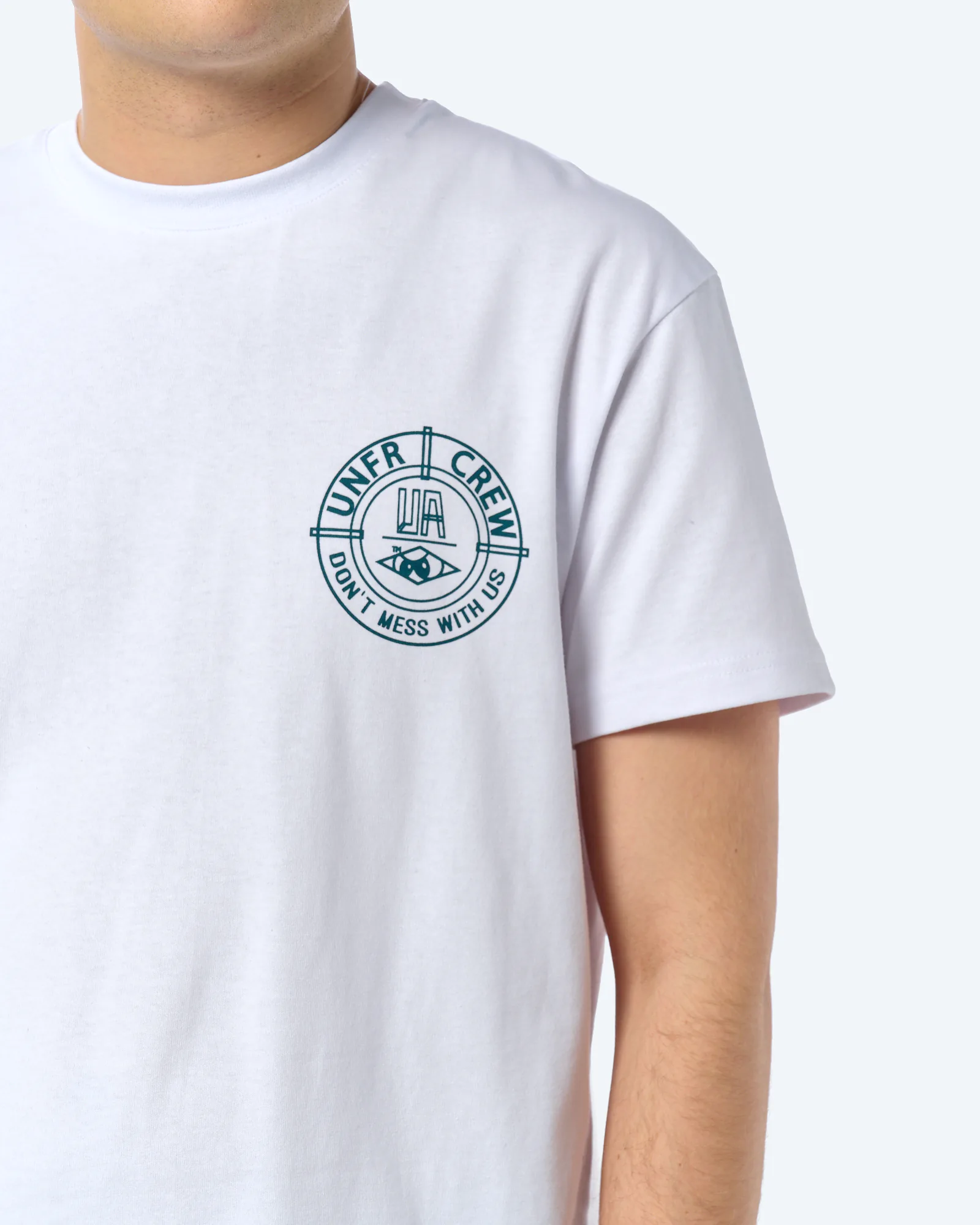 Unfair Athletics DMWU BP T-Shirt White/Petrolium