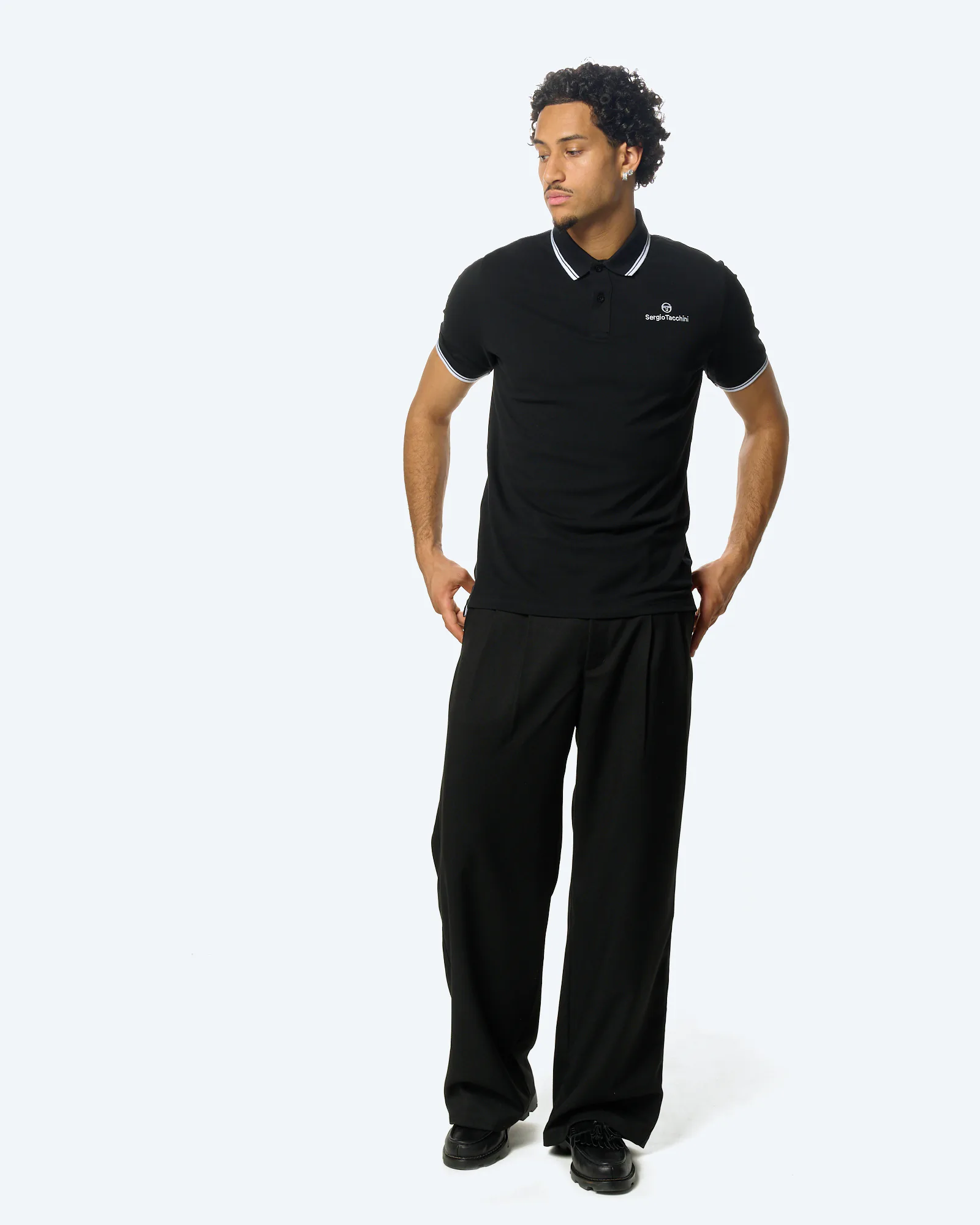 Reed 025 Co Polo Black/White
