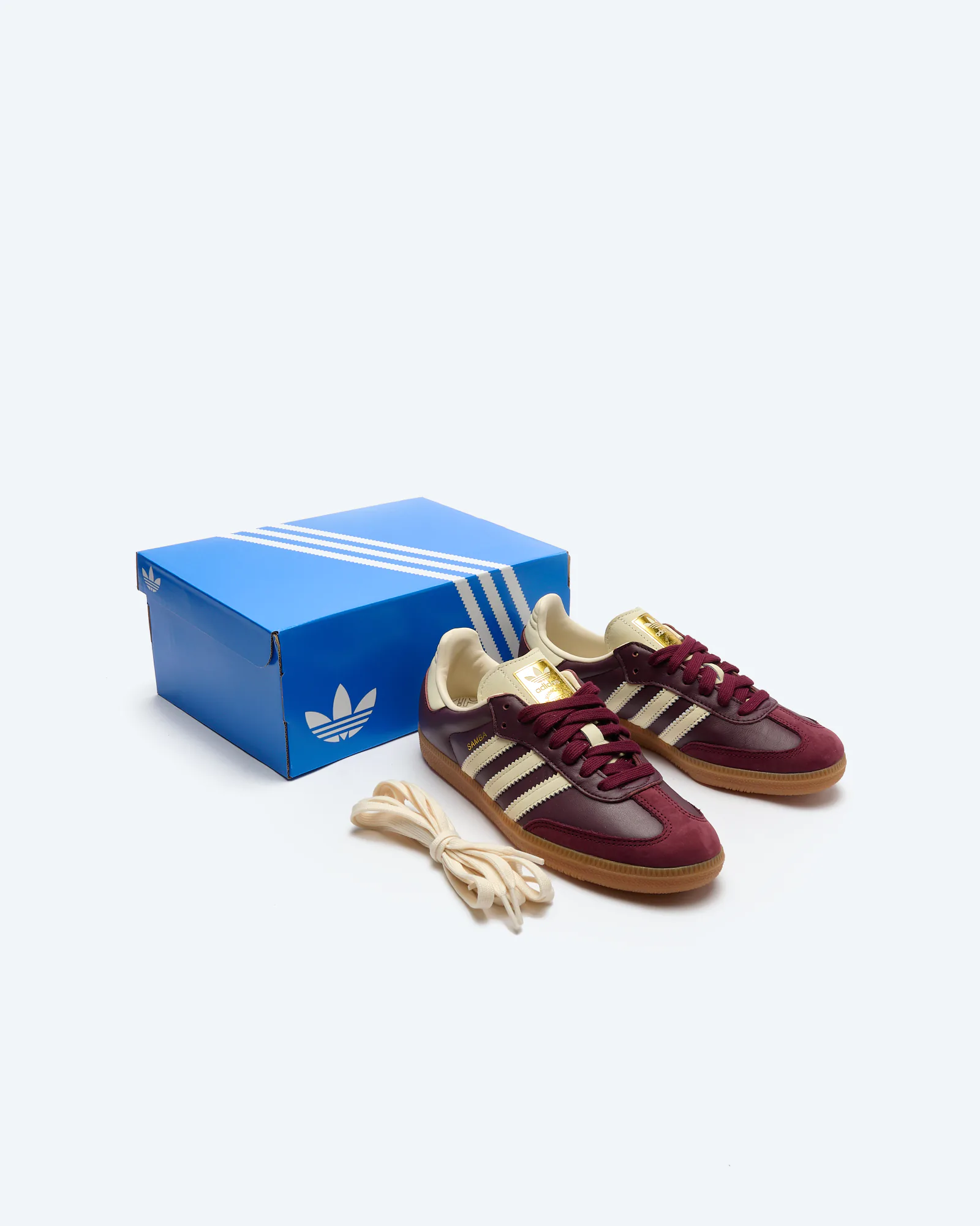 adidas Originals Samba Sneaker OG W Maroon/Cream White/Gold