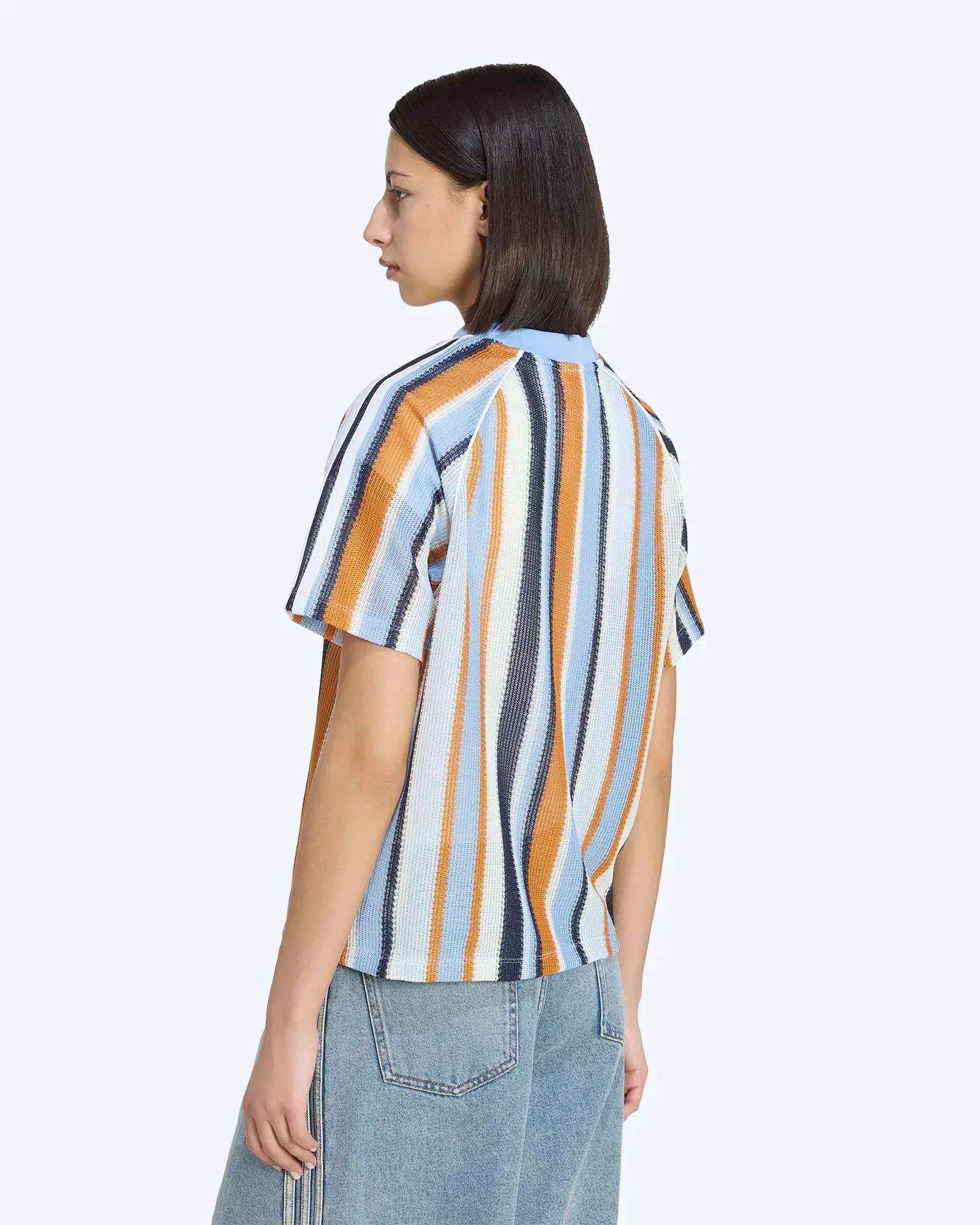 Summer Glow Knitted Oversize Jersey Ashblue/Ashblue