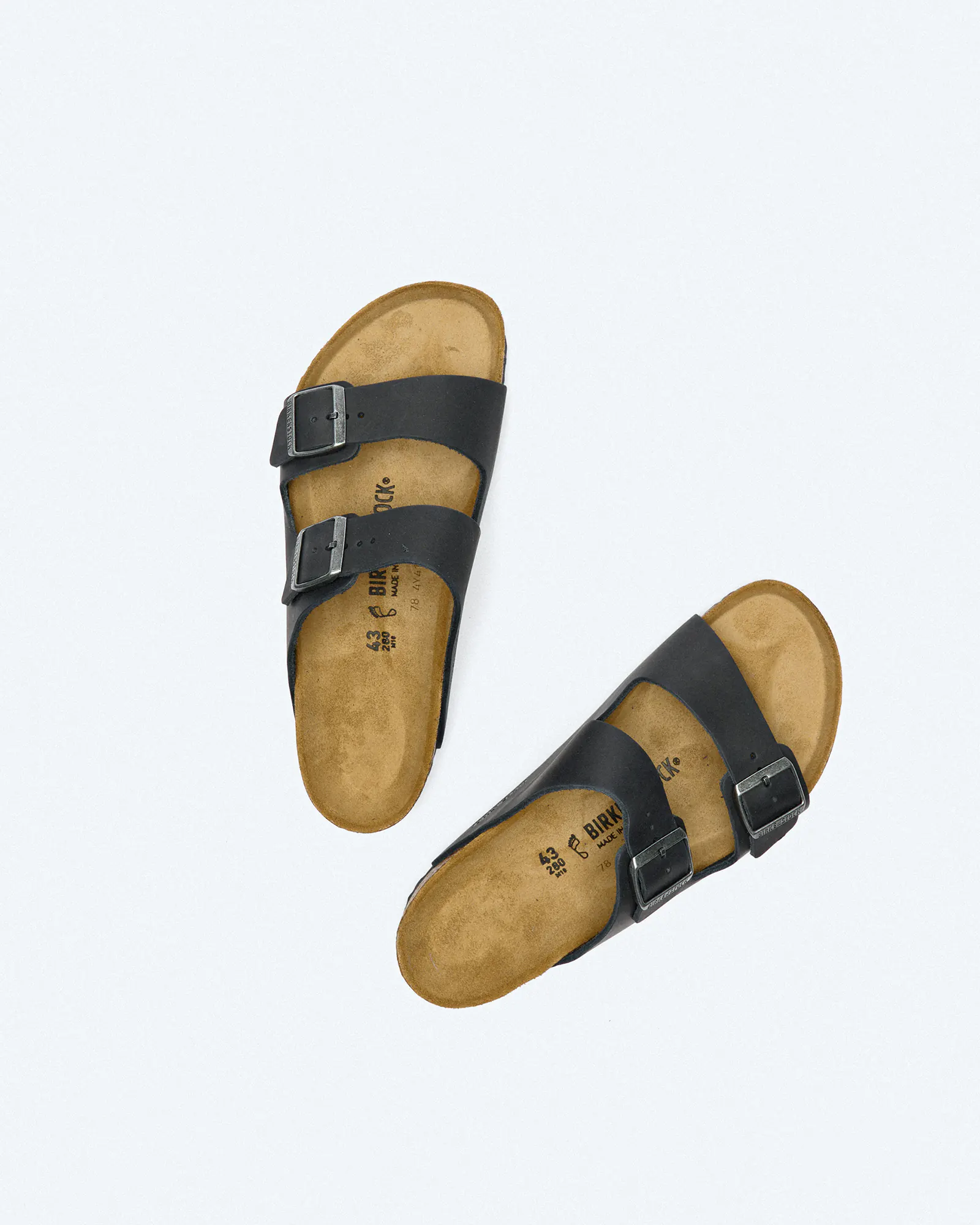 Birkenstock Arizona Oiled Leather Sandals Black