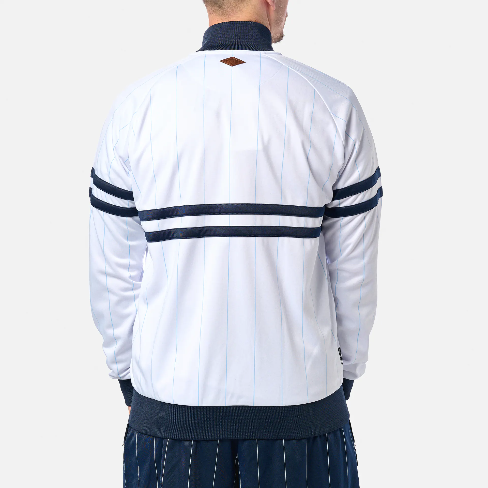 Unfair Athletics DMWU Tracktop Pinstripes White/Navy
