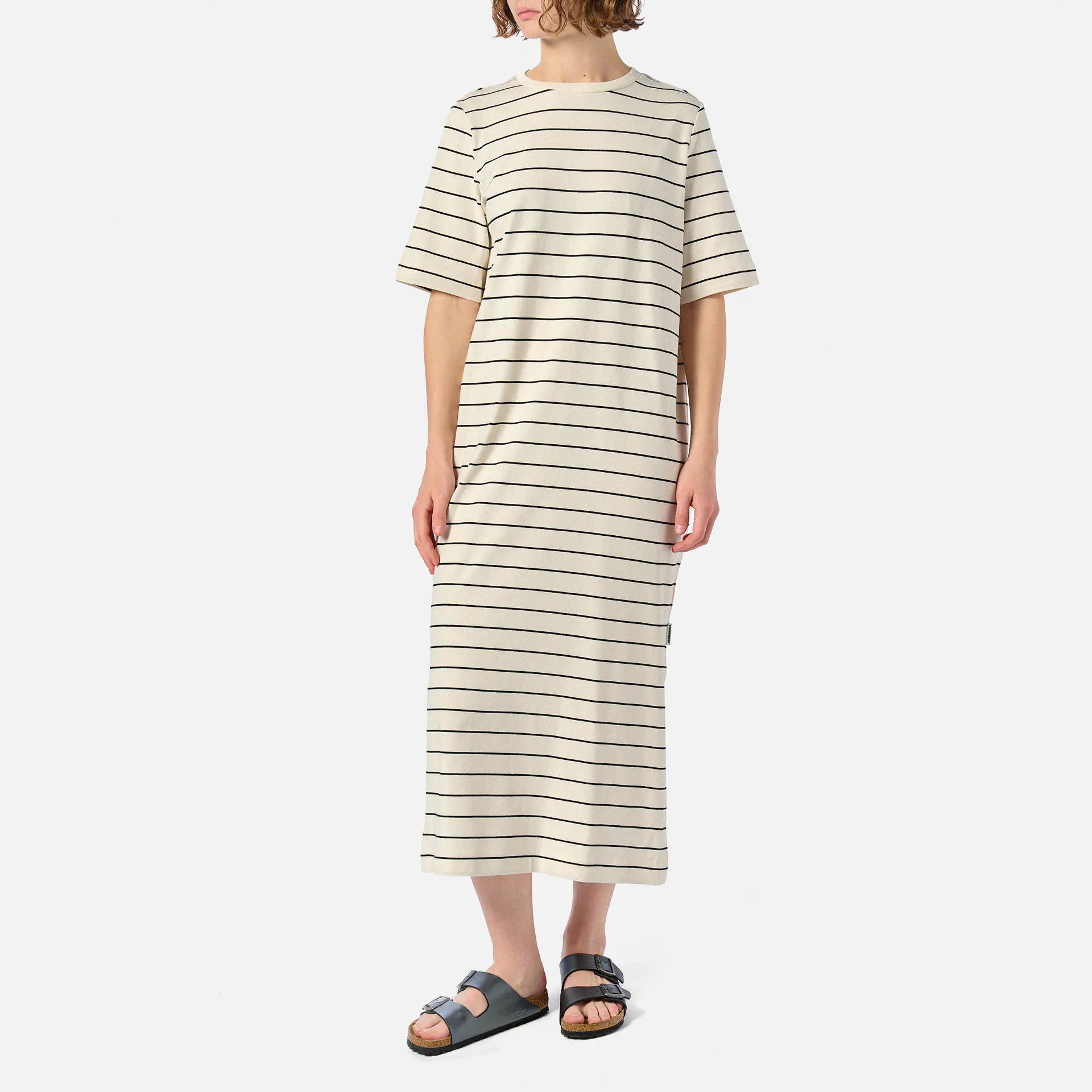 ARMEDANGELS XELINAA FINE STRIPE Dress Undyed/Black