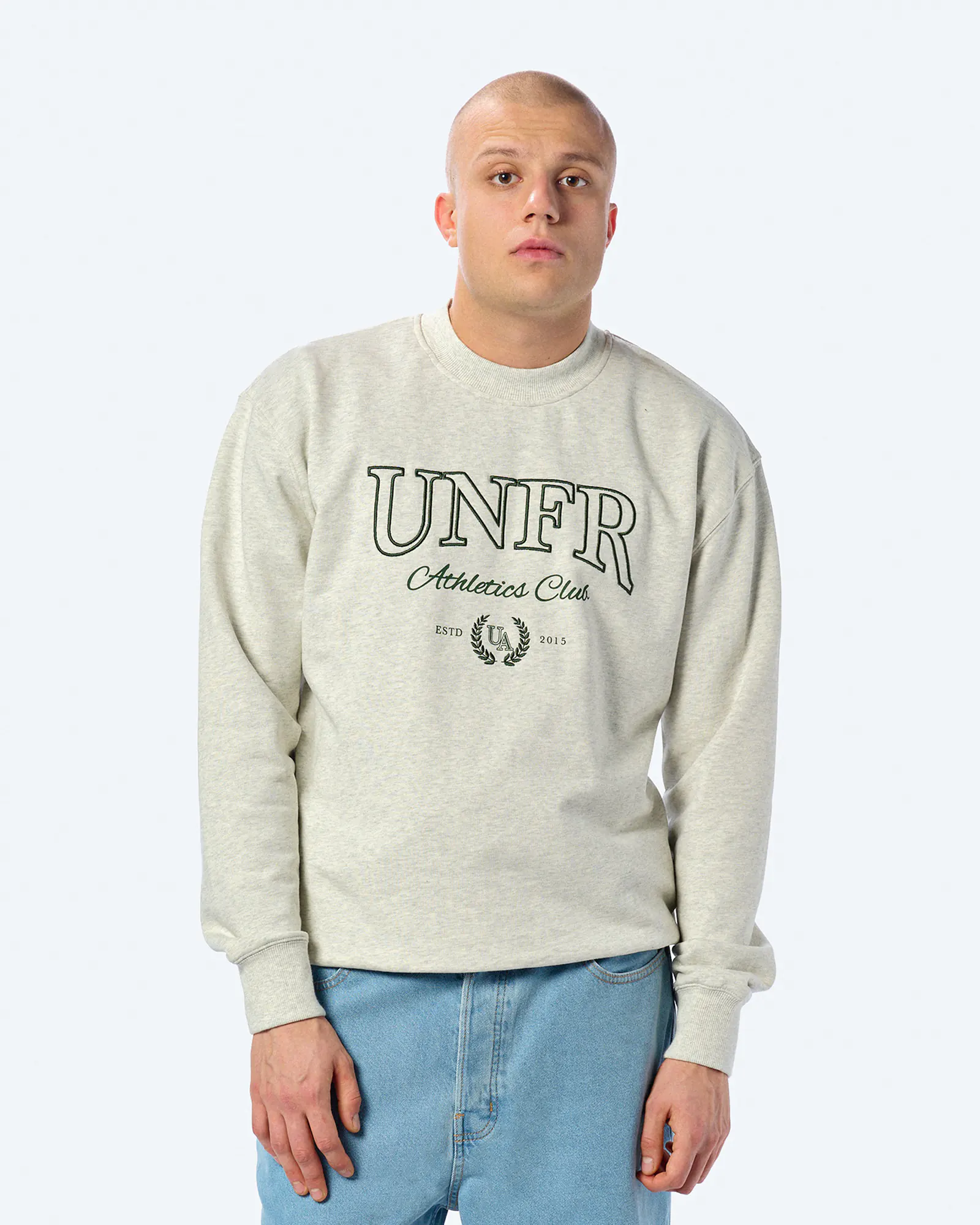 Unfair Athletics Club Crewneck Sweatshirt Grey Melange