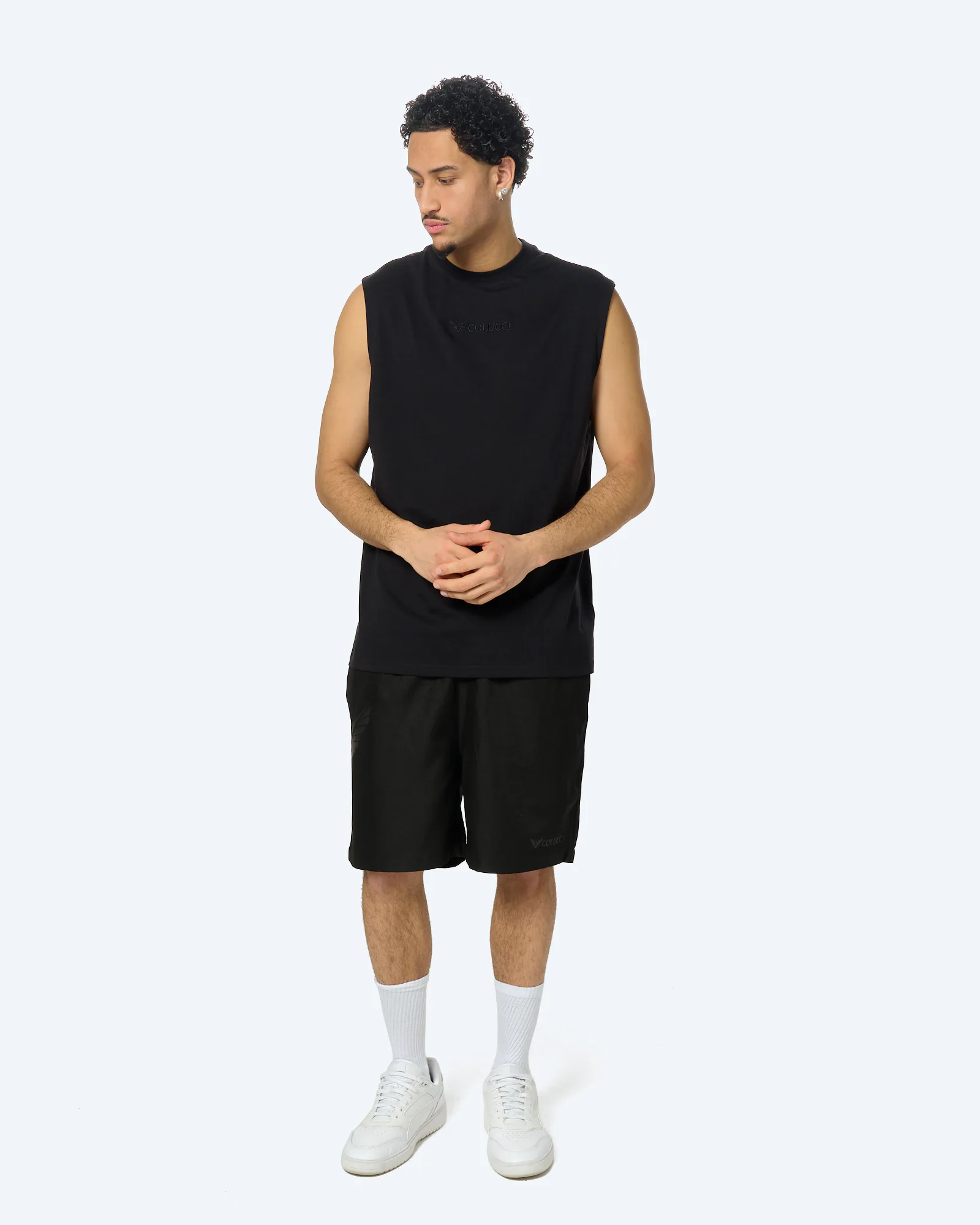 Colucci Backprint Muscle Shirt Black