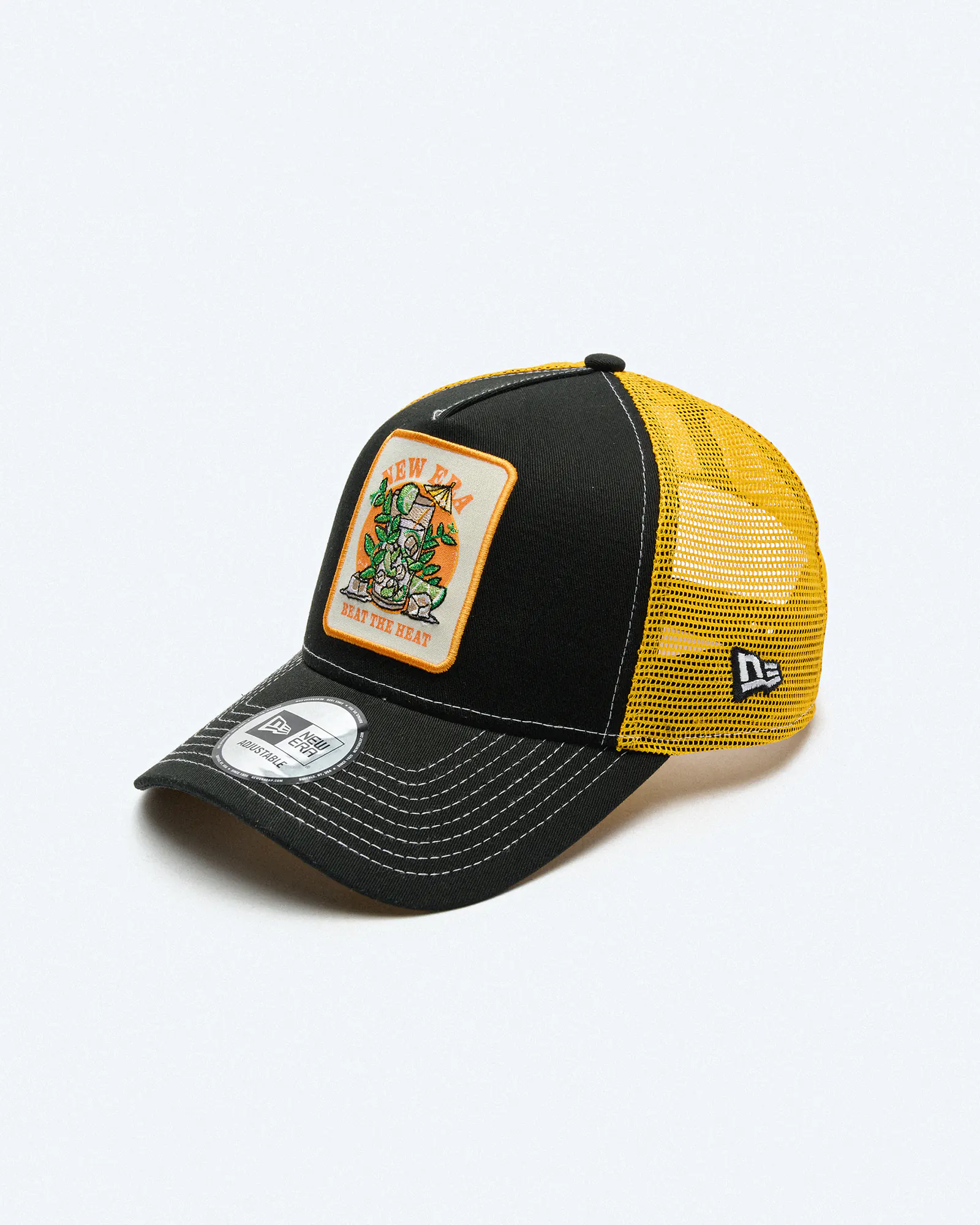 New Era Summer Patch Trucker Cap Black/Yellow New Era Summer Patch Trucker Cap Black/Yellow
