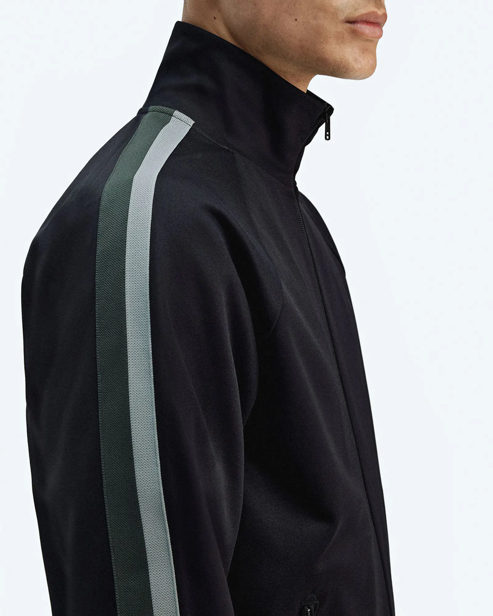 Fred Perry Two Colour Tape Track Jacket Black 