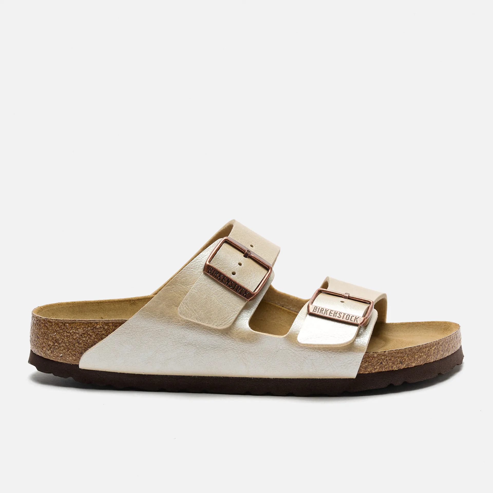 Birkenstock Arizona Birko-Flor (Narrow Fit) Sandals Graceful Pearl White