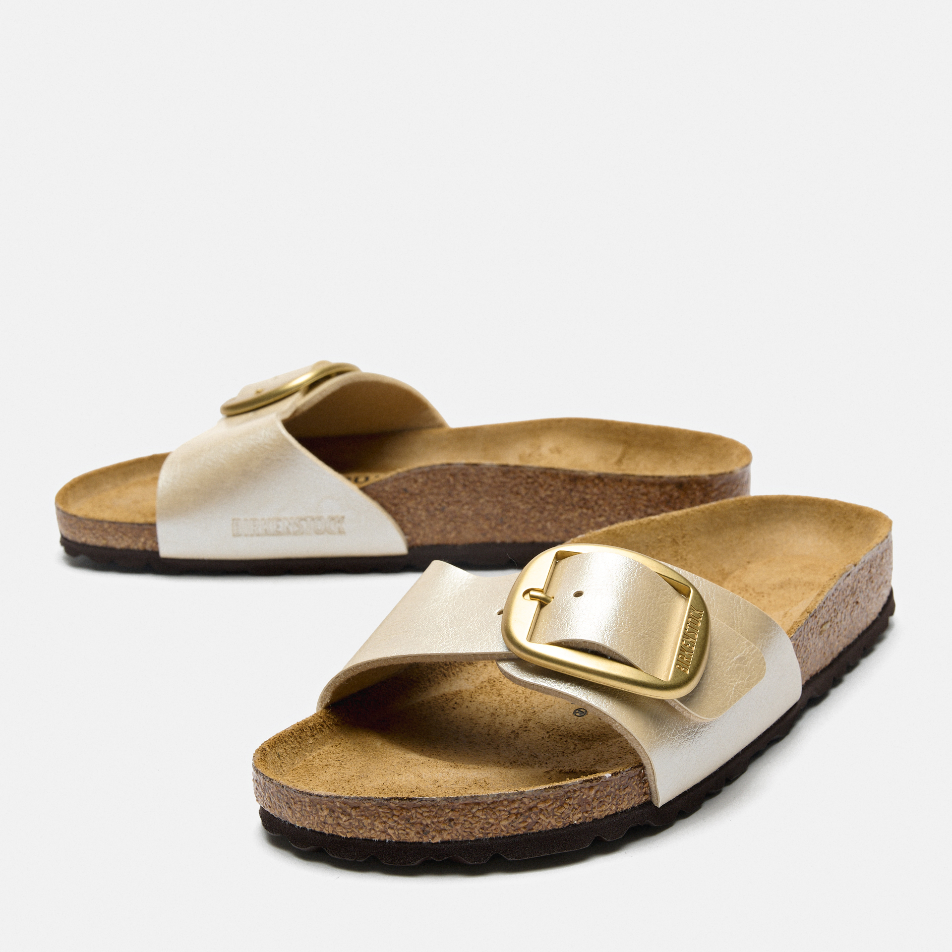 Birkenstock Madrid Big Buckle Graceful Pearl White