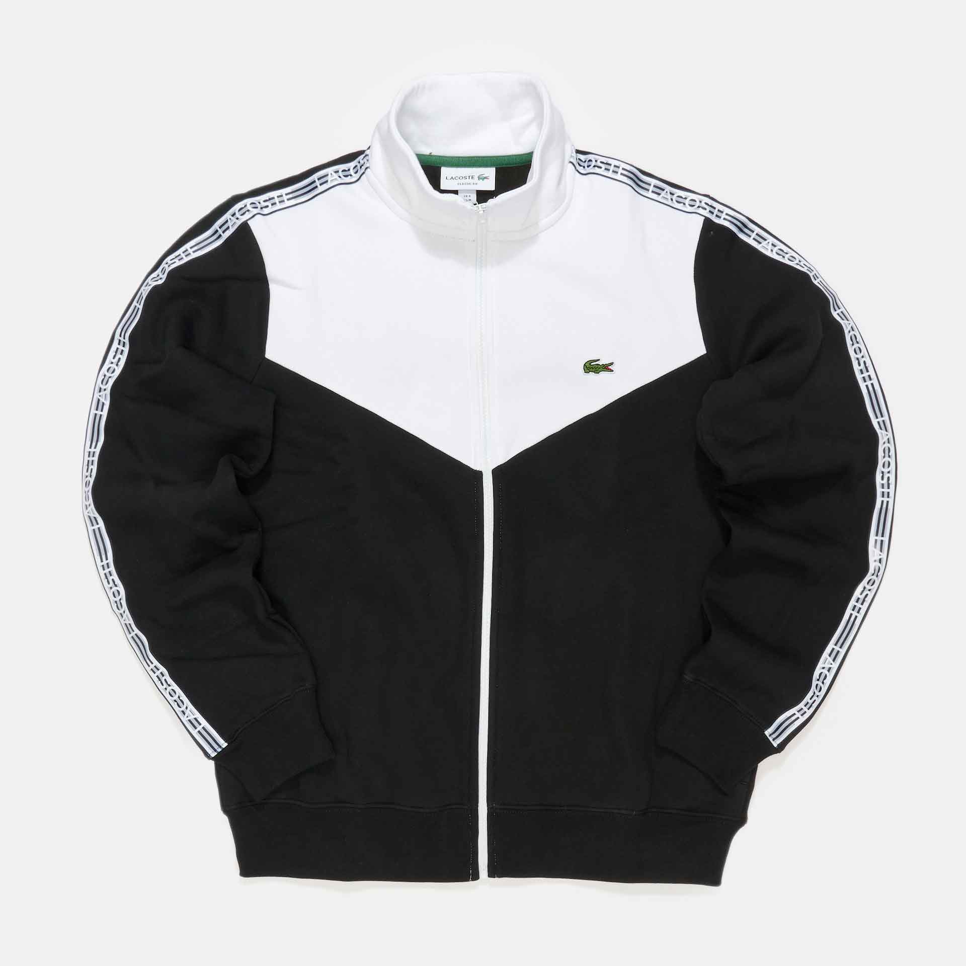 Lacoste Tape Zip Jacket Black/White