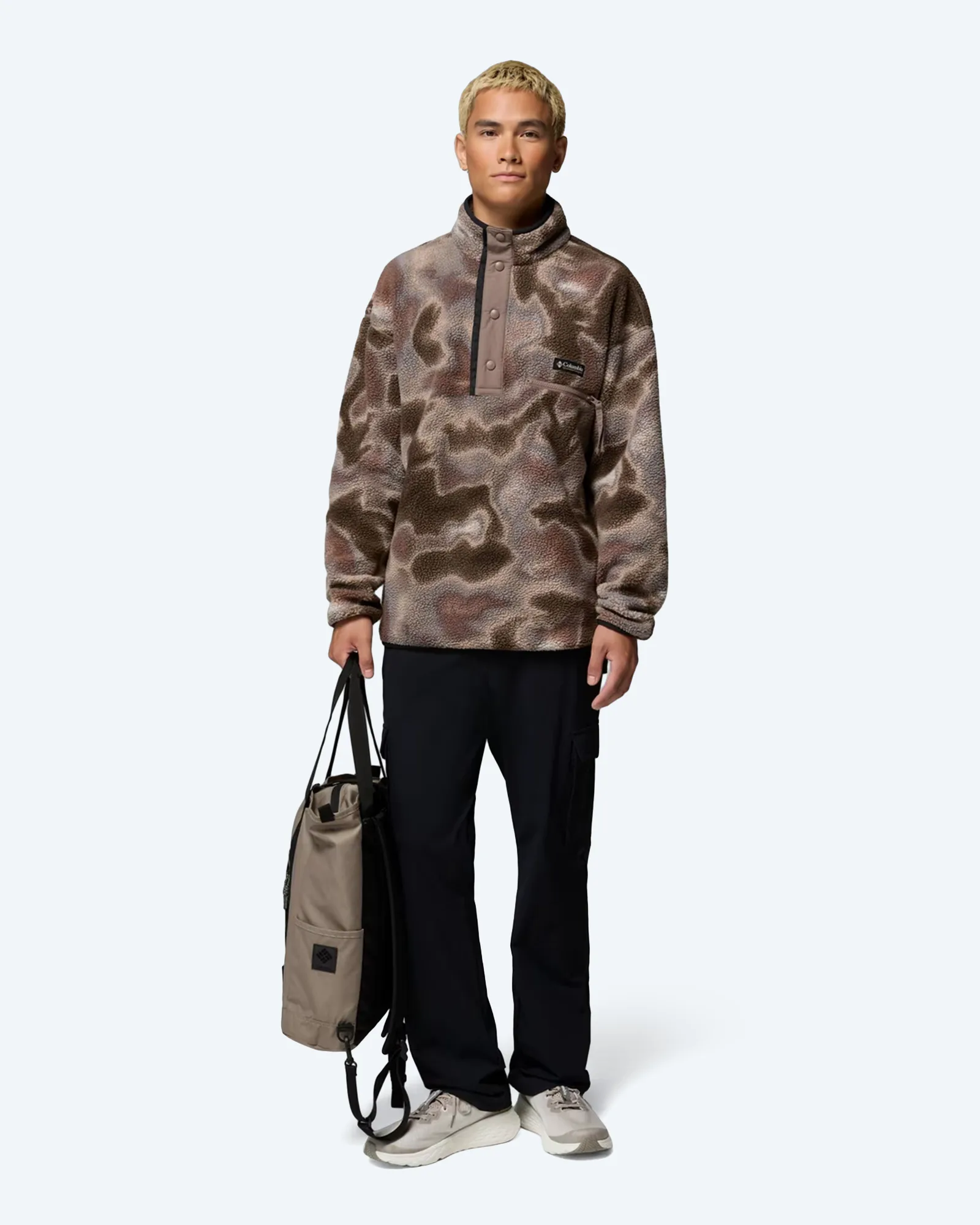 Helvetia™ II Printed Half Snap Fleece Iron Dyeflow