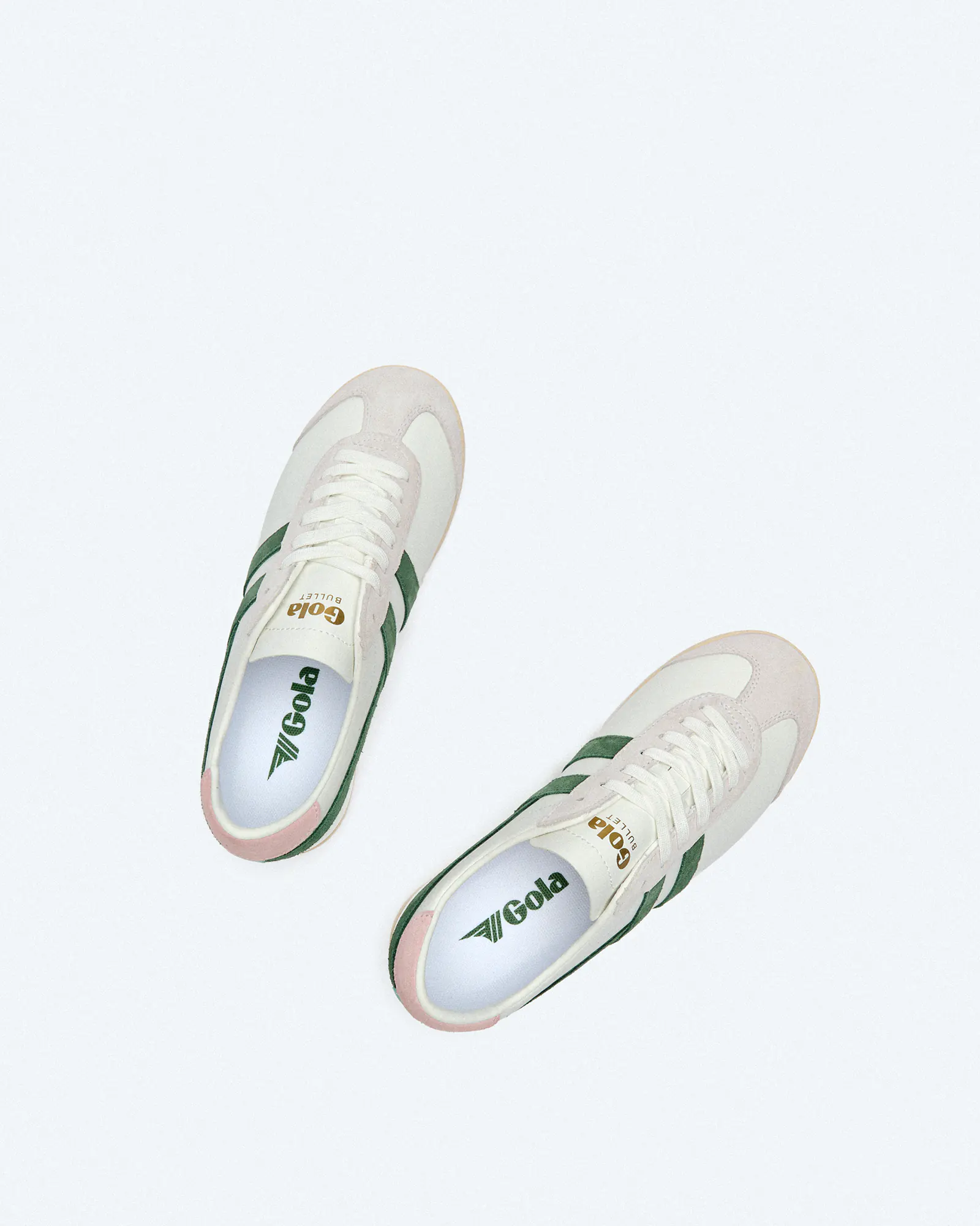 Gola Bullet Pure Sneaker White/Evergreen/Chalk Pink Gola Bullet Pure Sneaker White/Evergreen/Chalk Pink