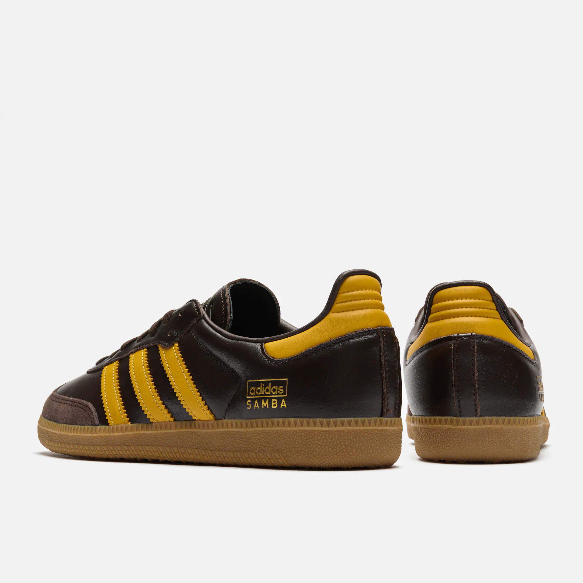 adidas Samba Sneaker OG Dark Brown/Preloved Yellow/Gum adidas Samba Sneaker OG Dark Brown/Preloved Yellow/Gum