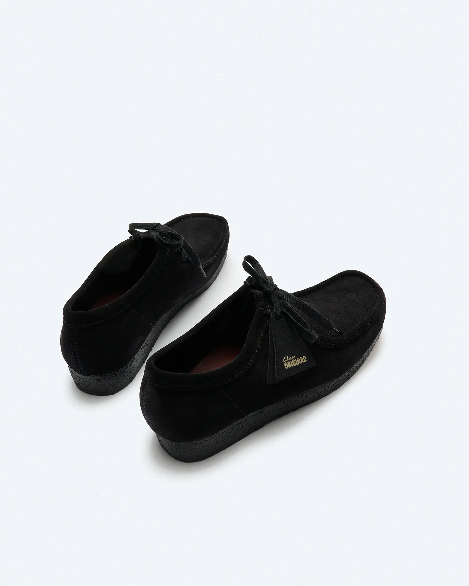 Clarks Men's Wallabee Suede Shoes Black