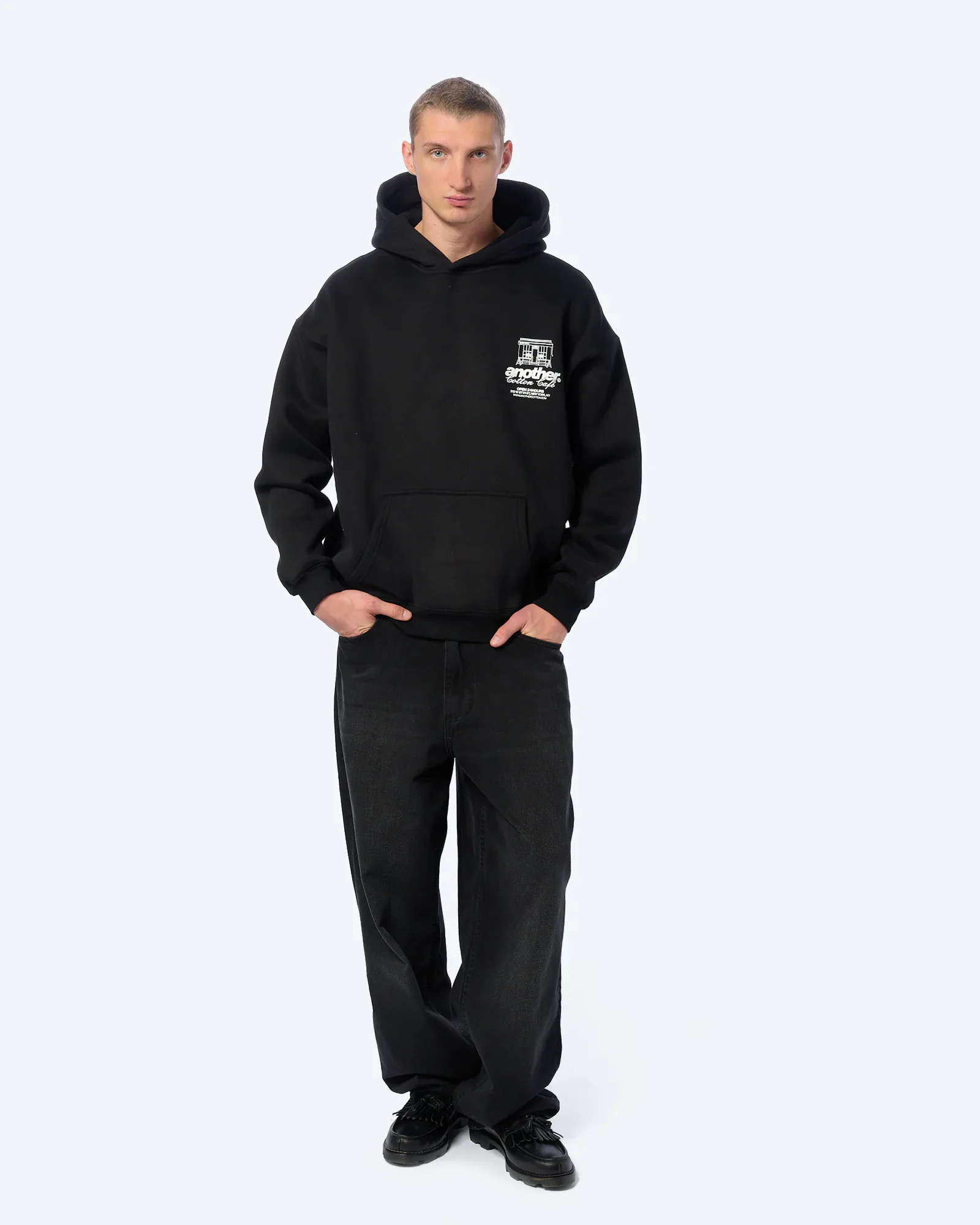 Another Cotton Sunday Morning Hoodie Black Another Cotton Sunday Morning Hoodie Black