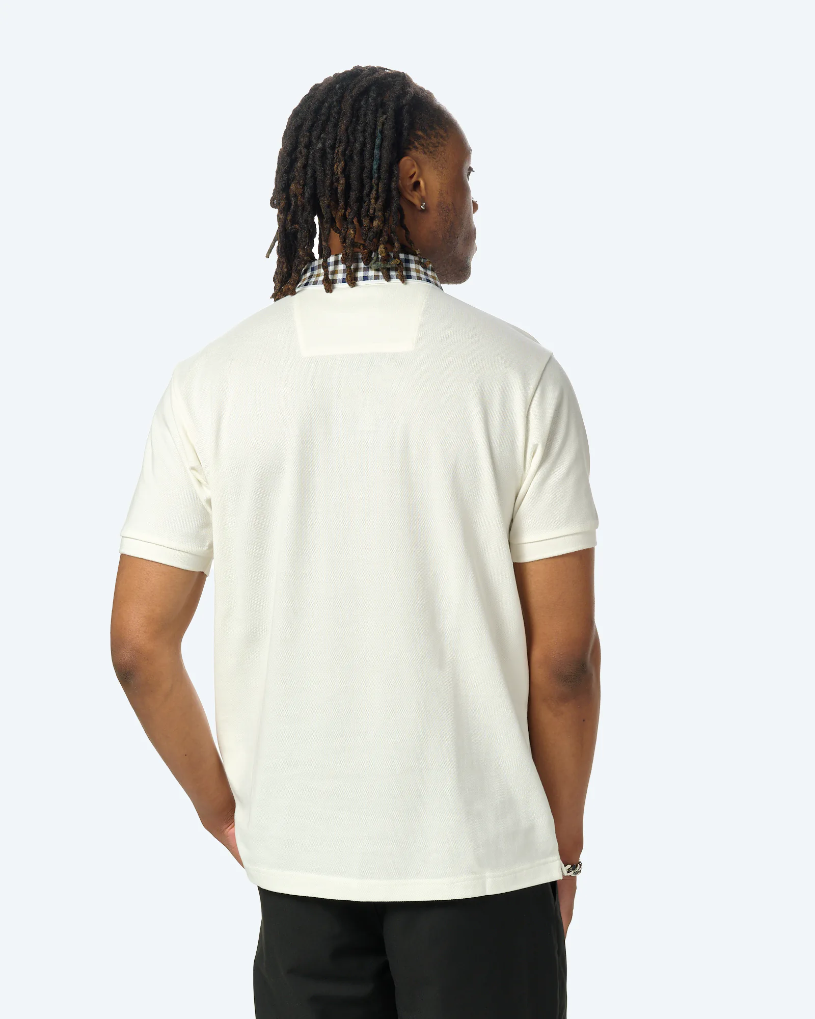 Weekend Offender Tipasa Jacquard Rib Polo Shirt Beige