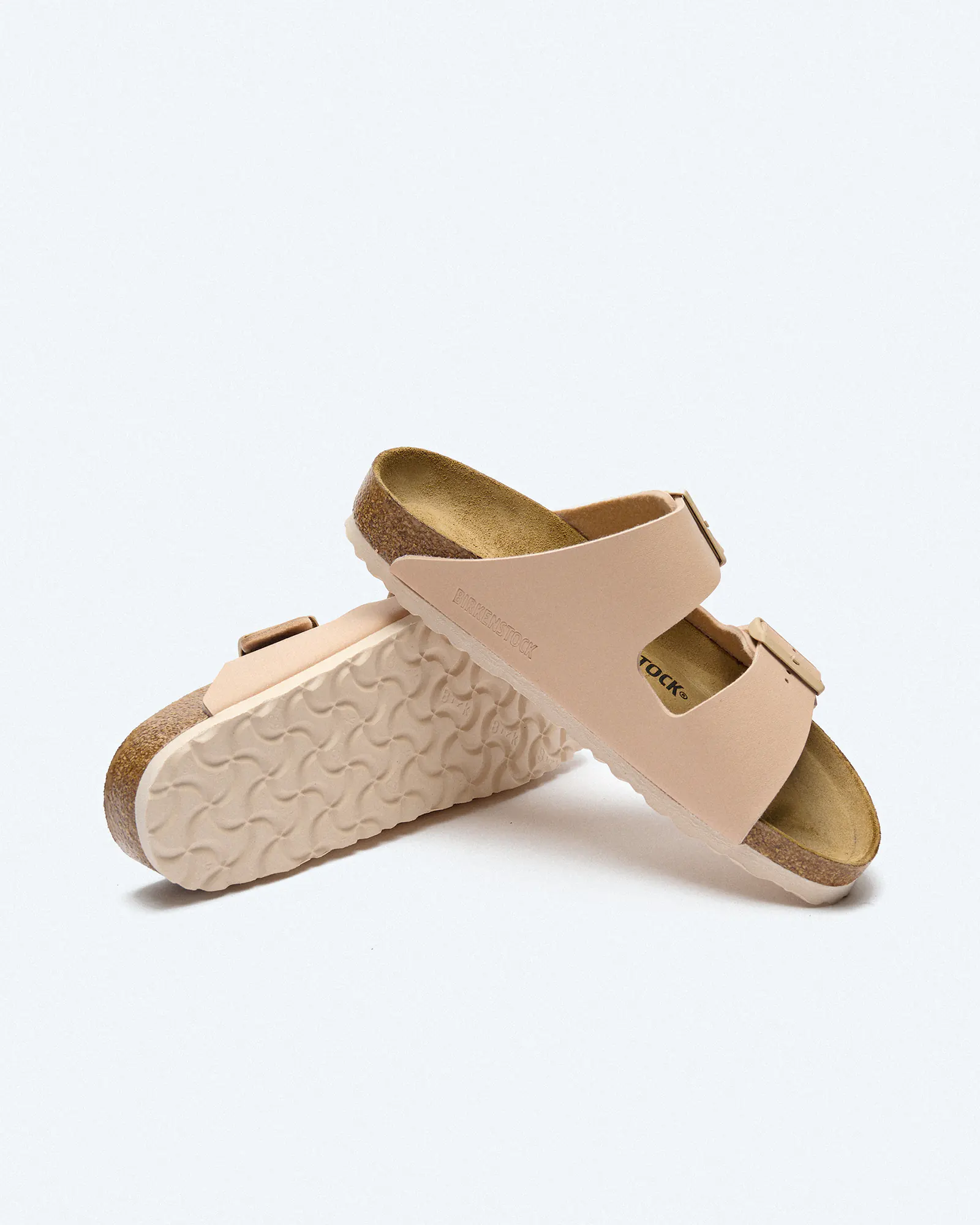 Birkenstock Arizona Narrow Birko Flor Sandals New Beige