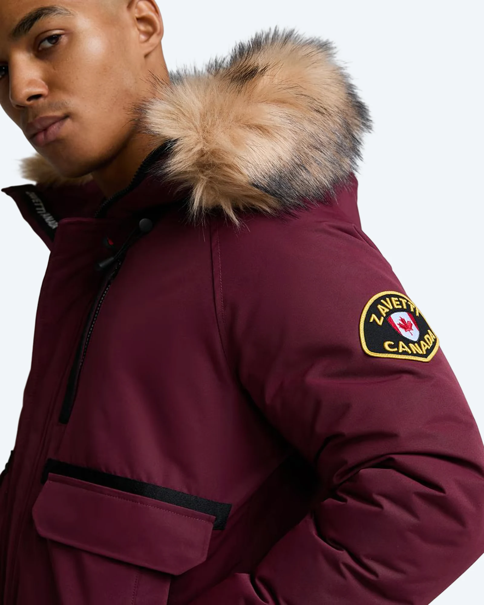 Abelli 2.0 Hooded Bomber Jacket Red