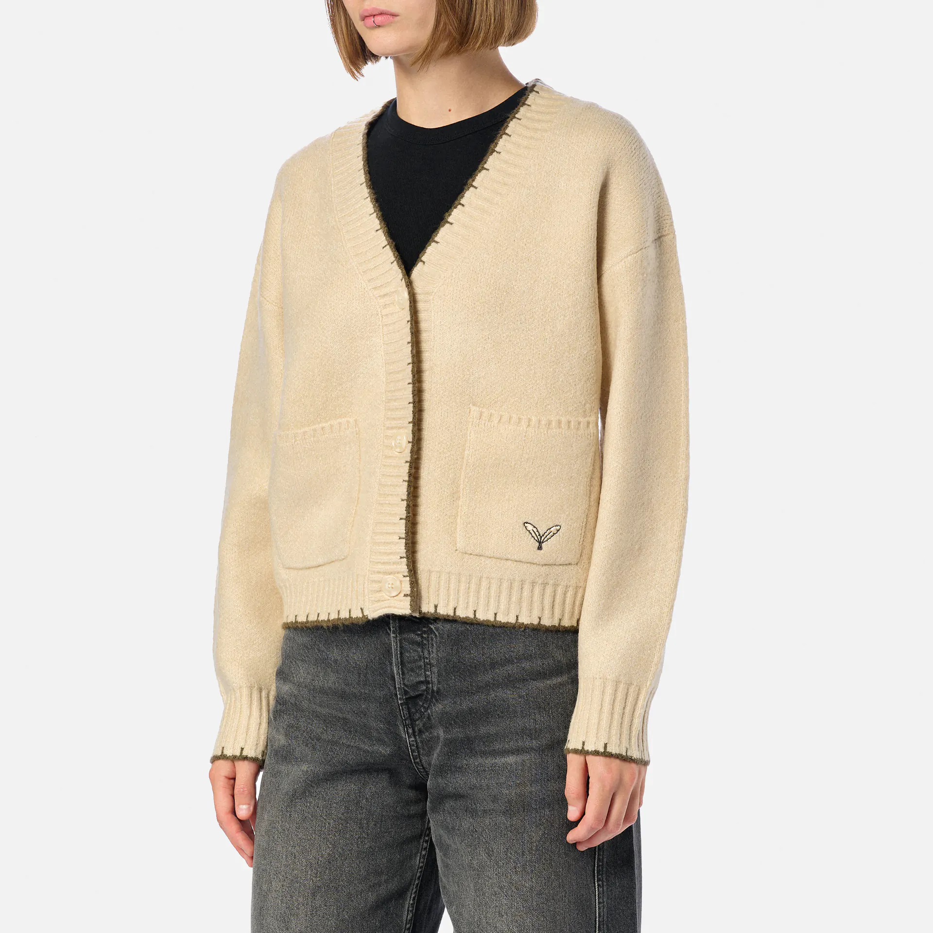 Kleinigkeit Jaknit Biedermann Cardigan Beige