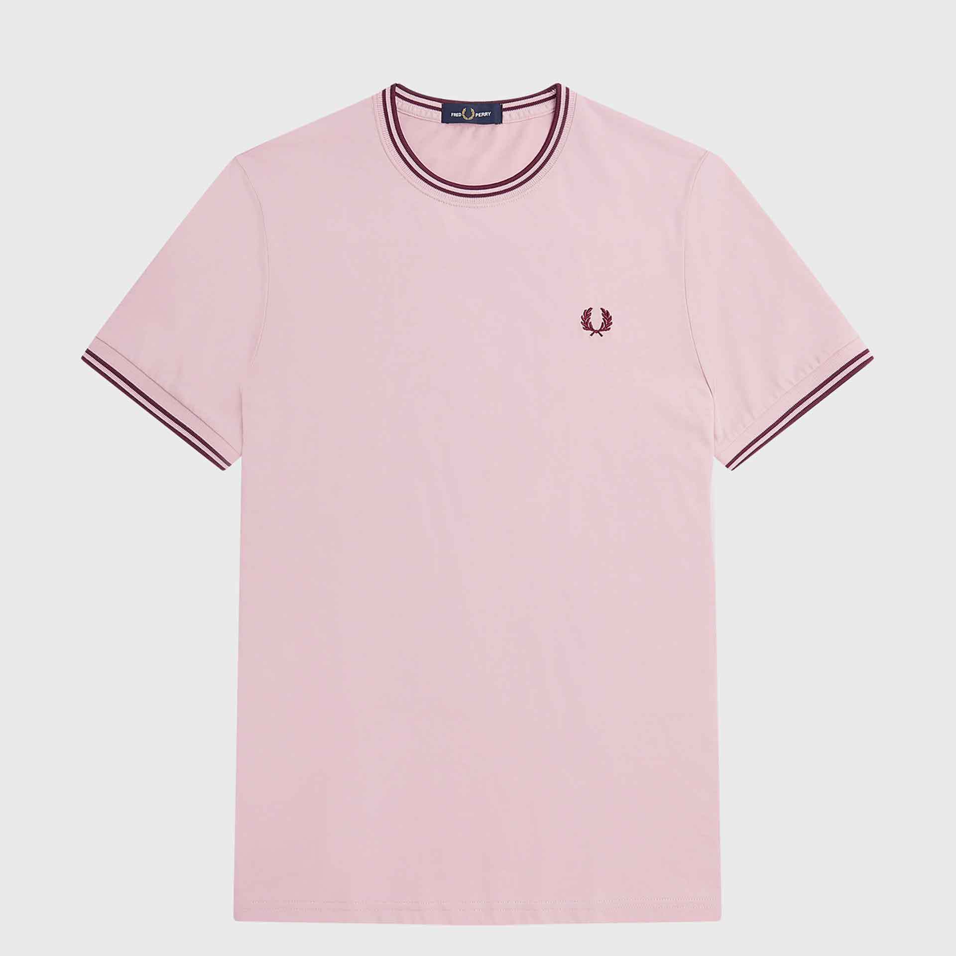 Fred Perry Twin Tipped T-Shirt Chalky Pink