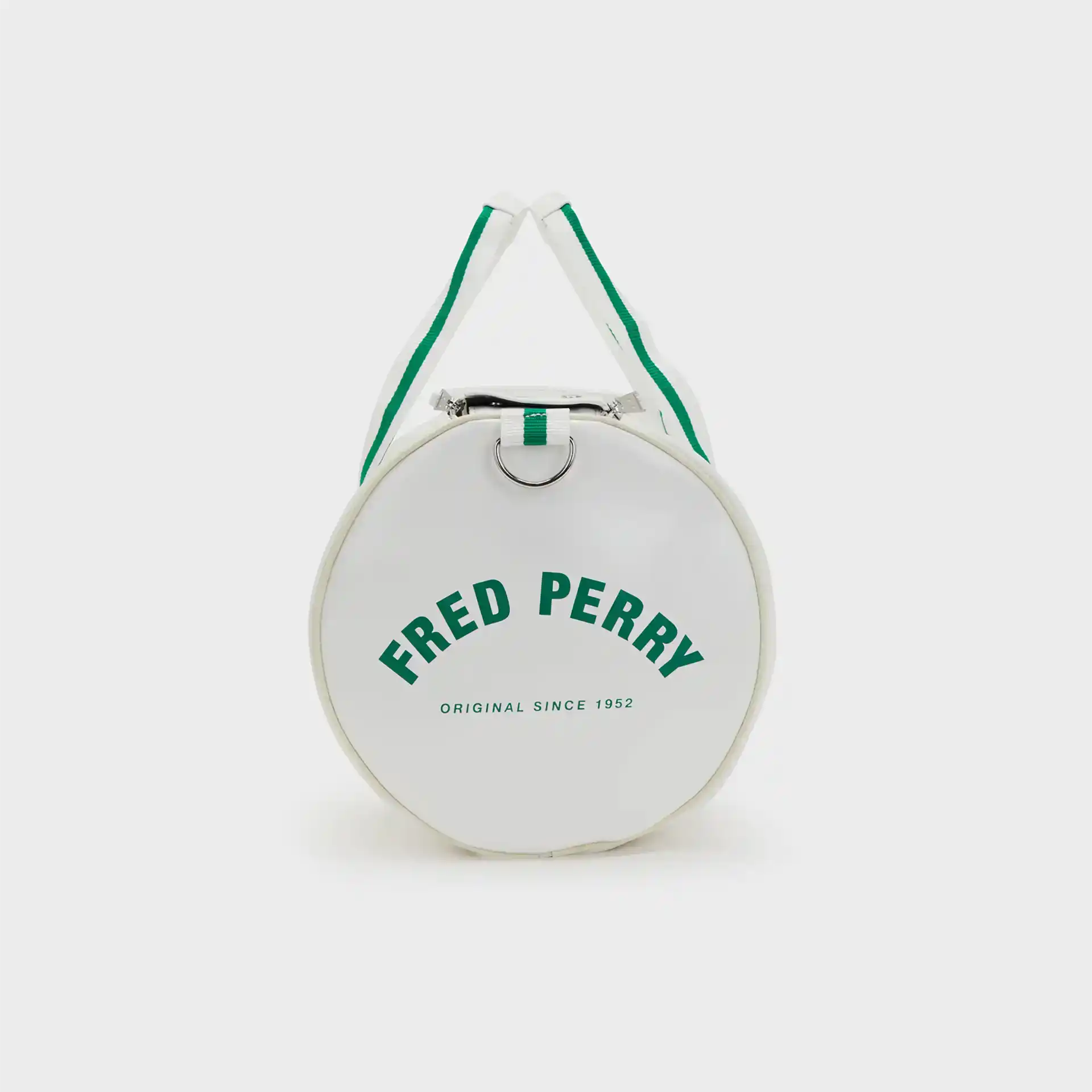 Fred Perry Classic Barrel Bag Snowwhite/Green