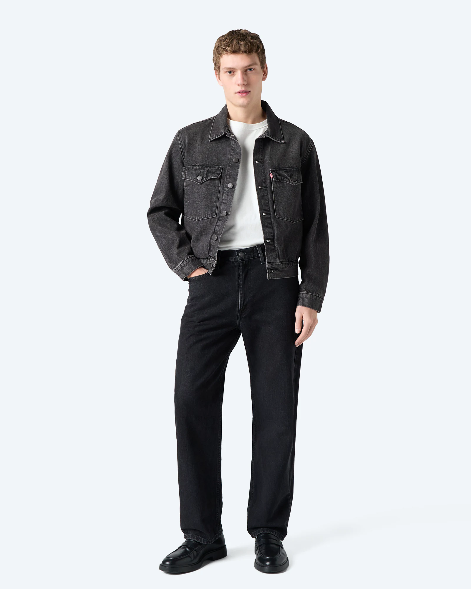 565 Loose Straight Blacks Jeans Forget Me Nots