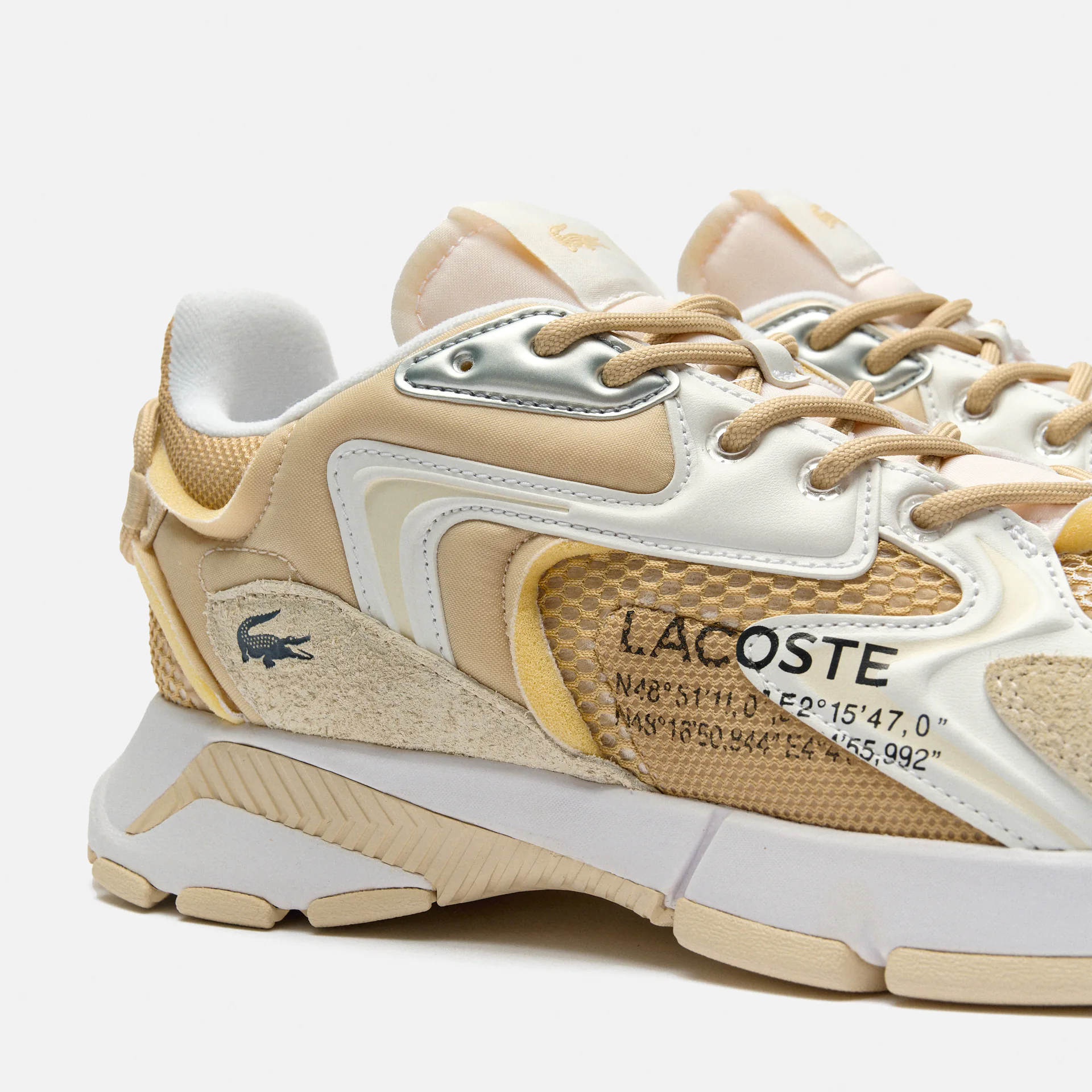 Lacoste L003 Neo Textile Sneaker Beige/White Lacoste L003 Neo Textile Sneaker Beige/White