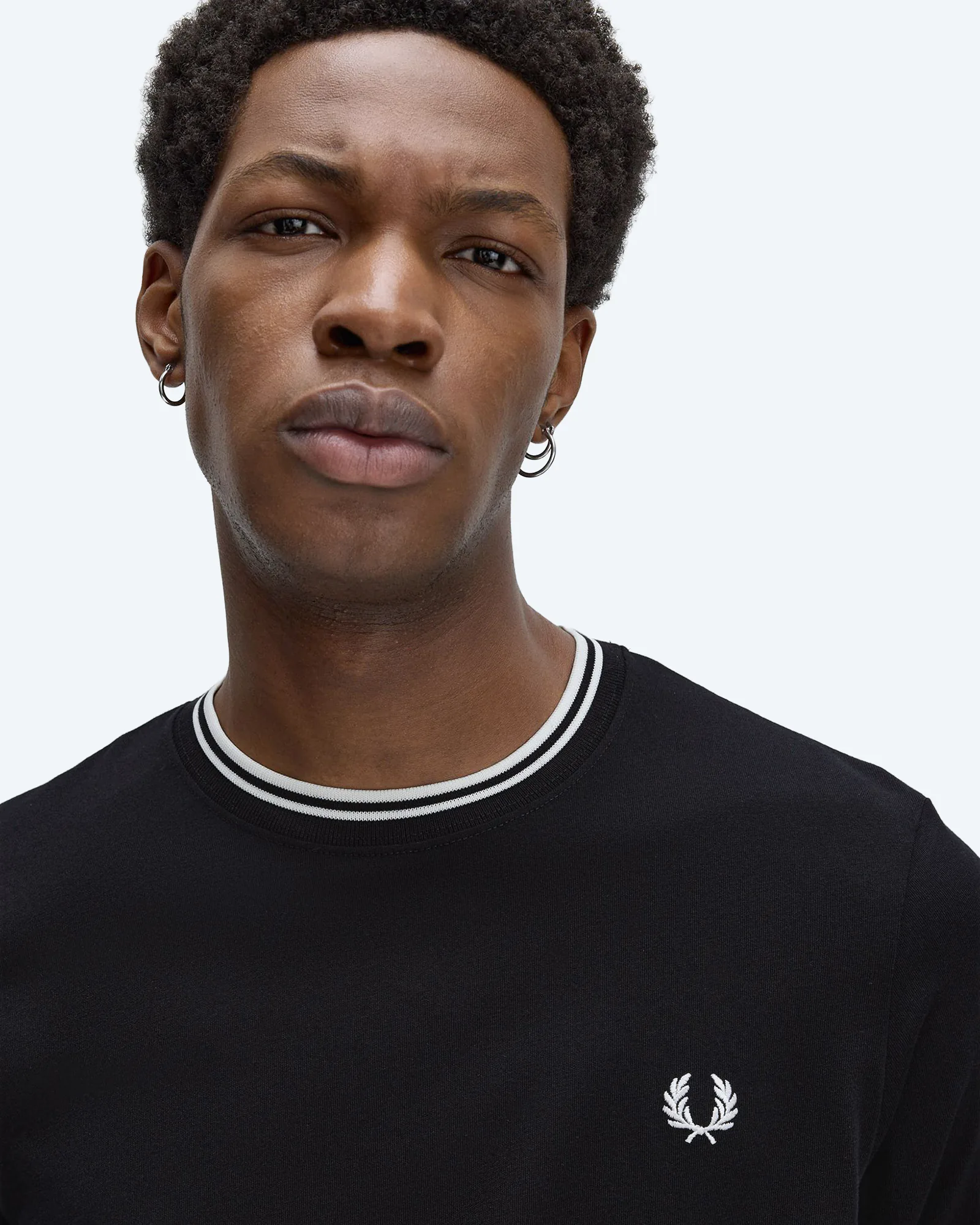 Fred Perry Twin Tipped Longsleeve Black
