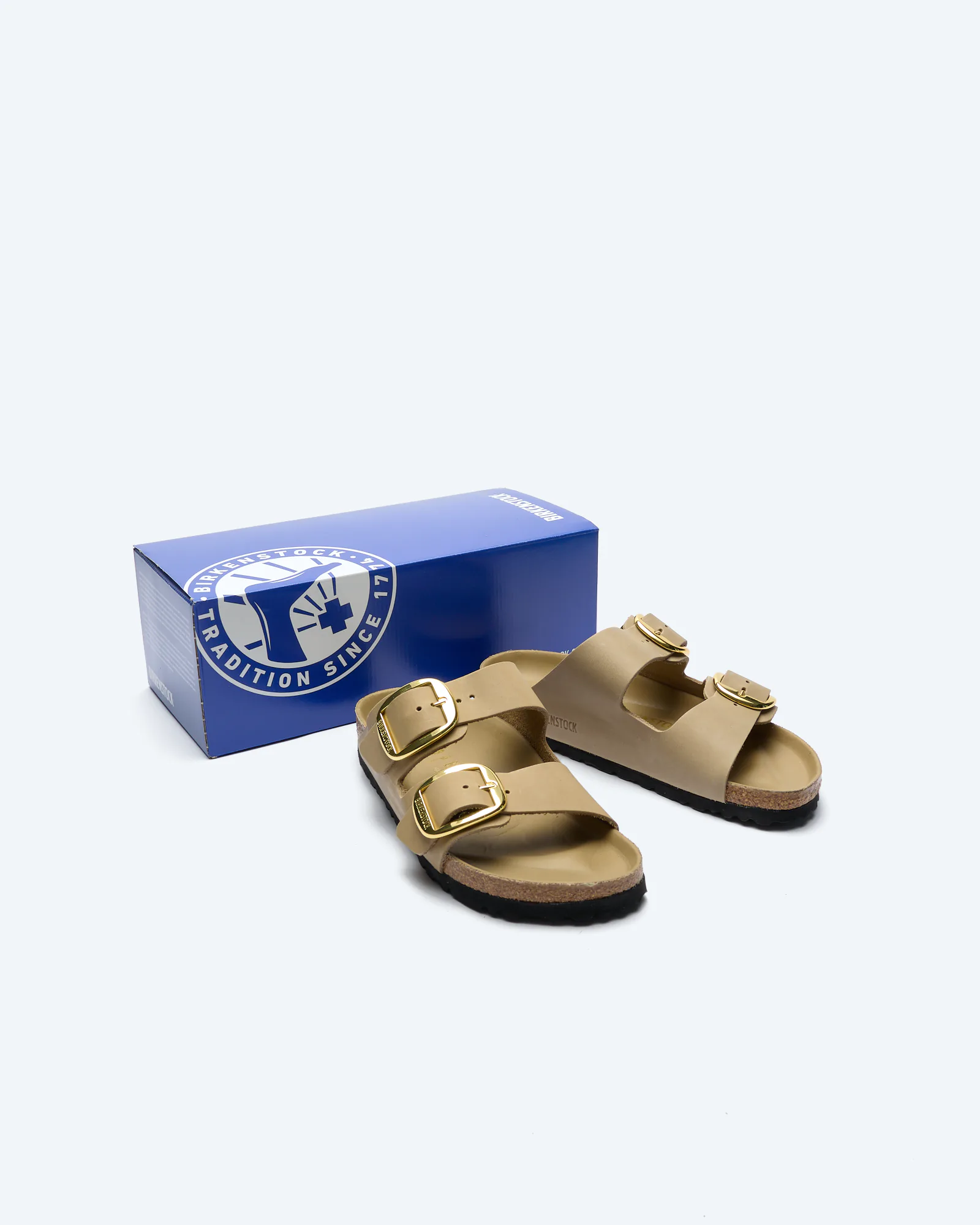 Birkenstock Arizona Big Buckle Oiled Leather Sandals Tabacco Brown