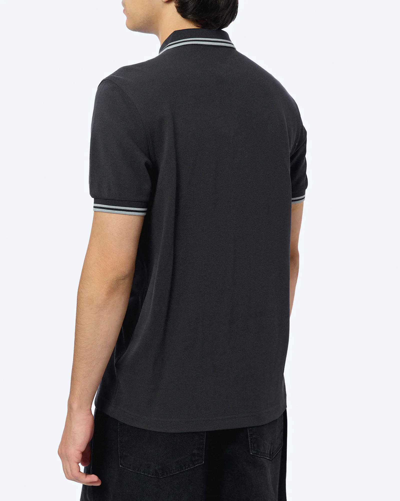 Fred Perry Twin Tipped Polo Shirt Anchor Grey/Limestone Fred Perry Twin Tipped Polo Shirt Anchor Grey/Limestone